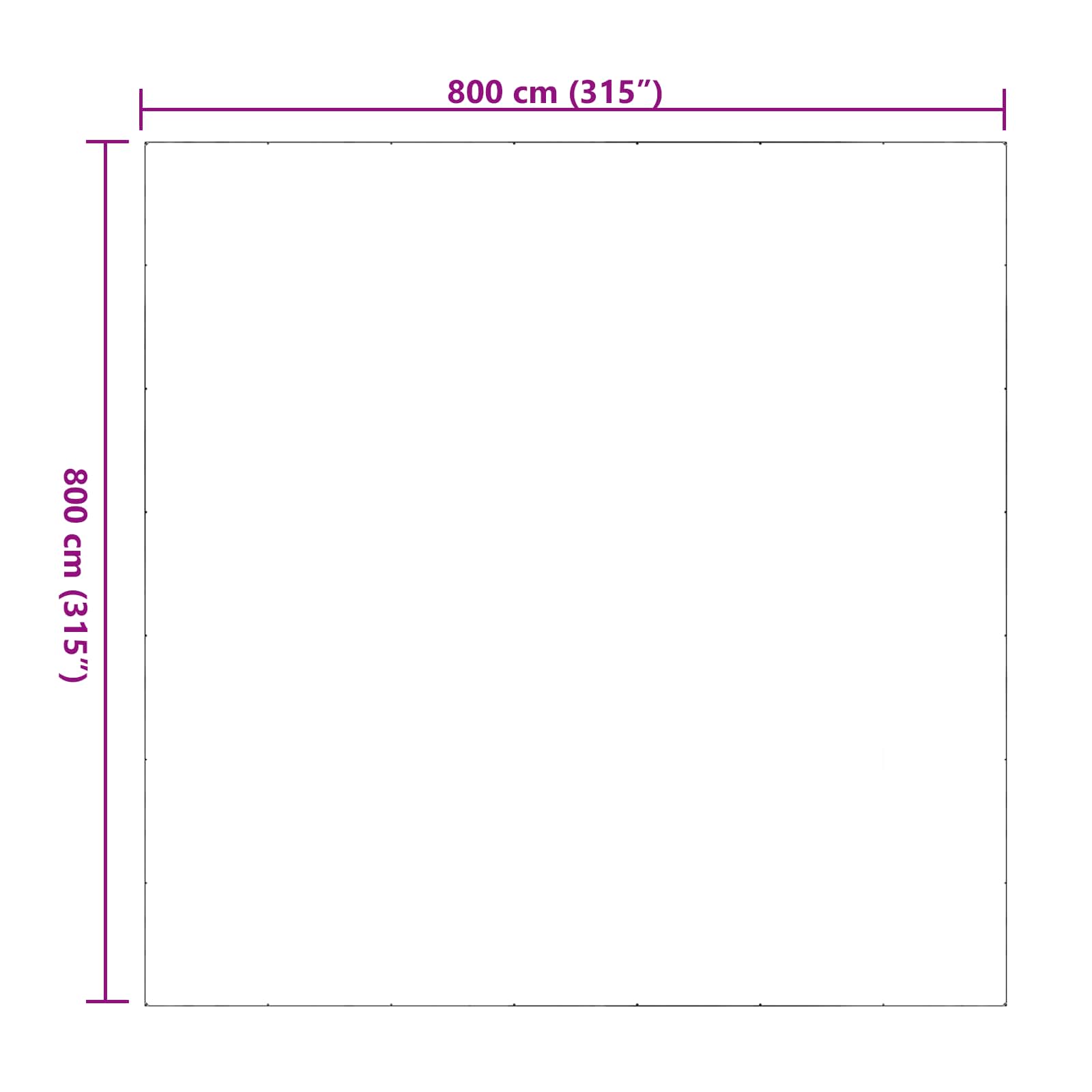 Növényfedező átlátszó 8 x 8 m pvc