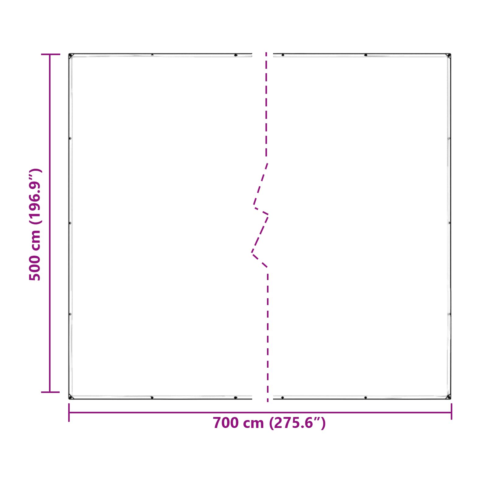 Növényfedező átlátszó 7 x 5 m pvc