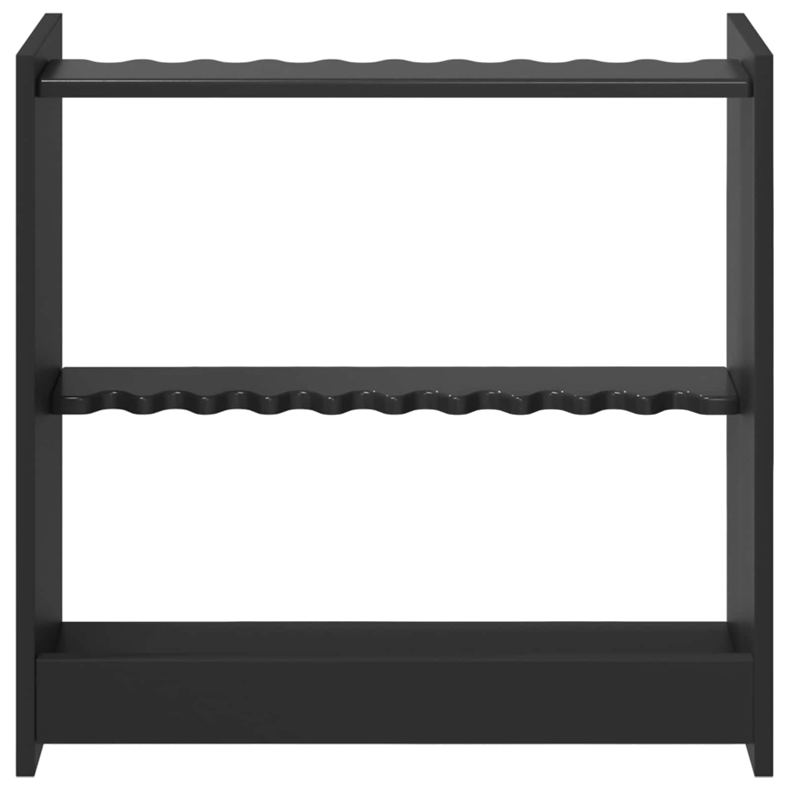 Biliárd dákó állvány szerelt fa 60 x 20 x 57 cm fekete
