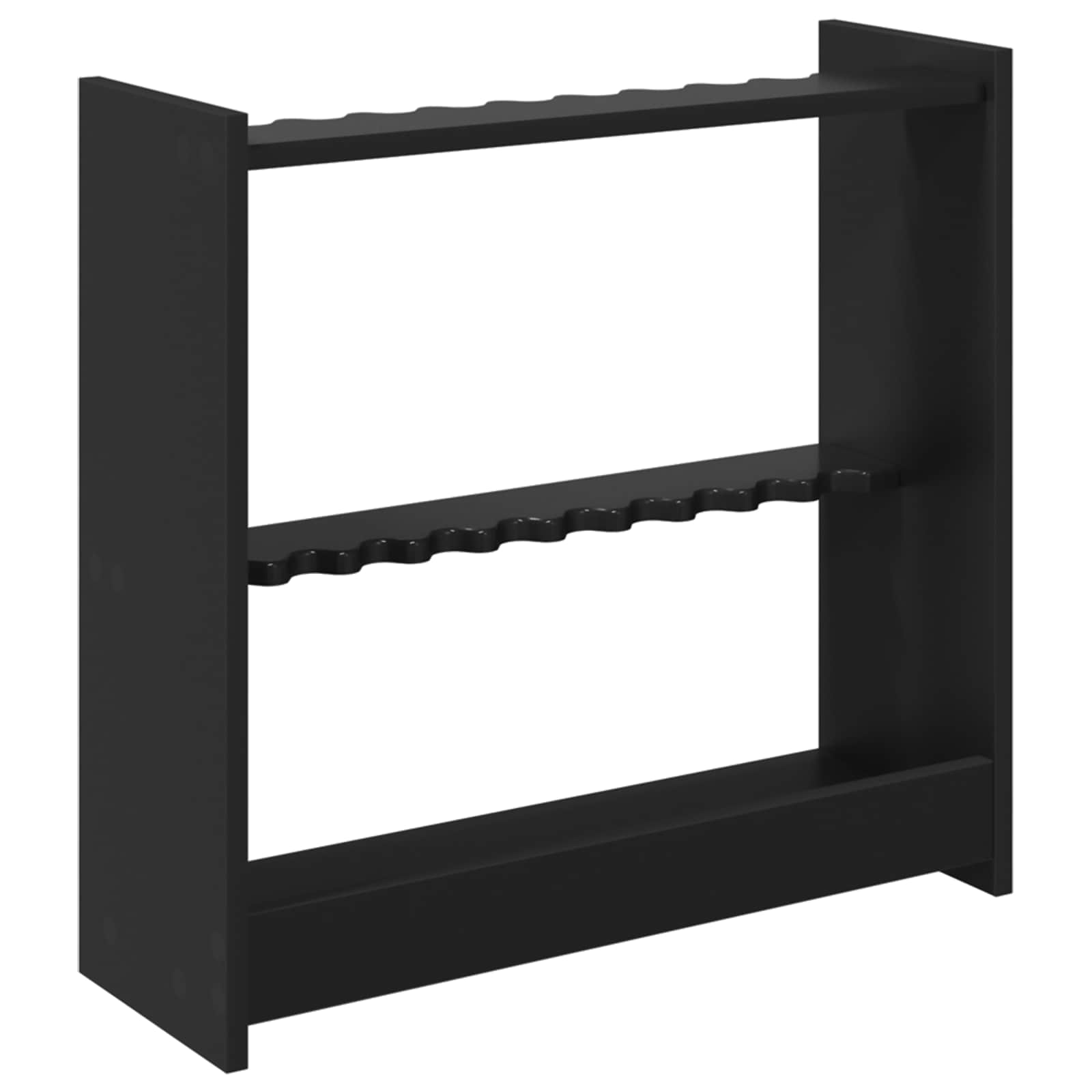 Biliárd dákó állvány szerelt fa 60 x 20 x 57 cm fekete
