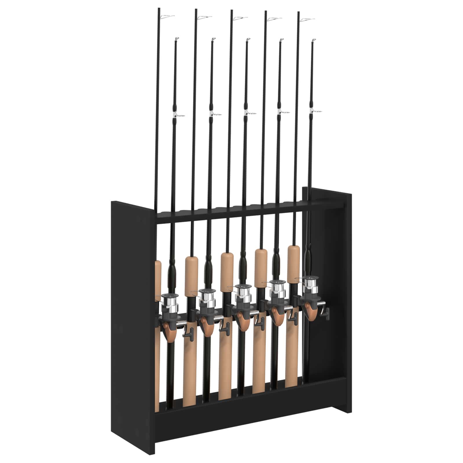 Biliárd dákó állvány szerelt fa 60 x 20 x 57 cm fekete