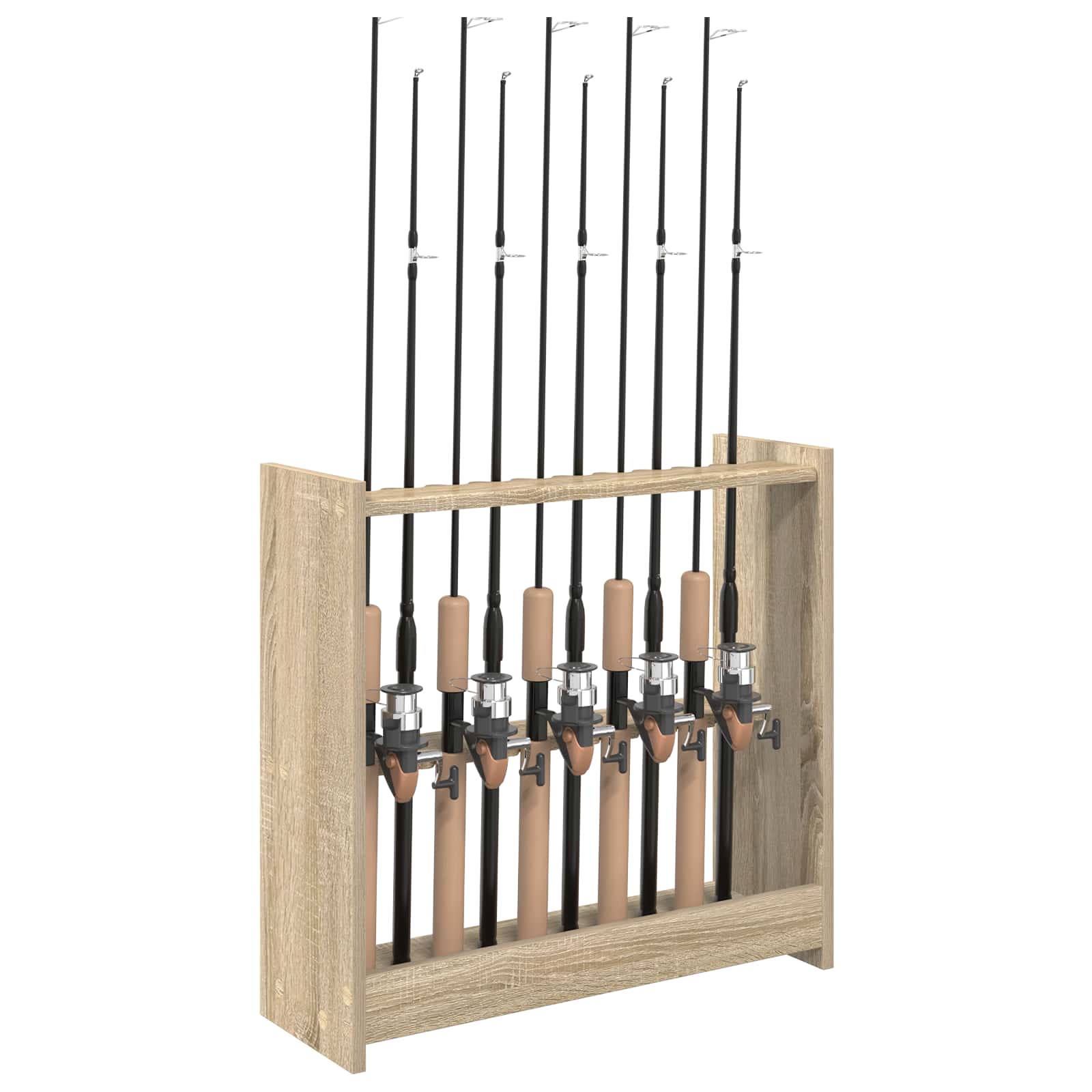 Biliárd dákó állvány szerelt fa 60 x 20 x 57 cm sonoma