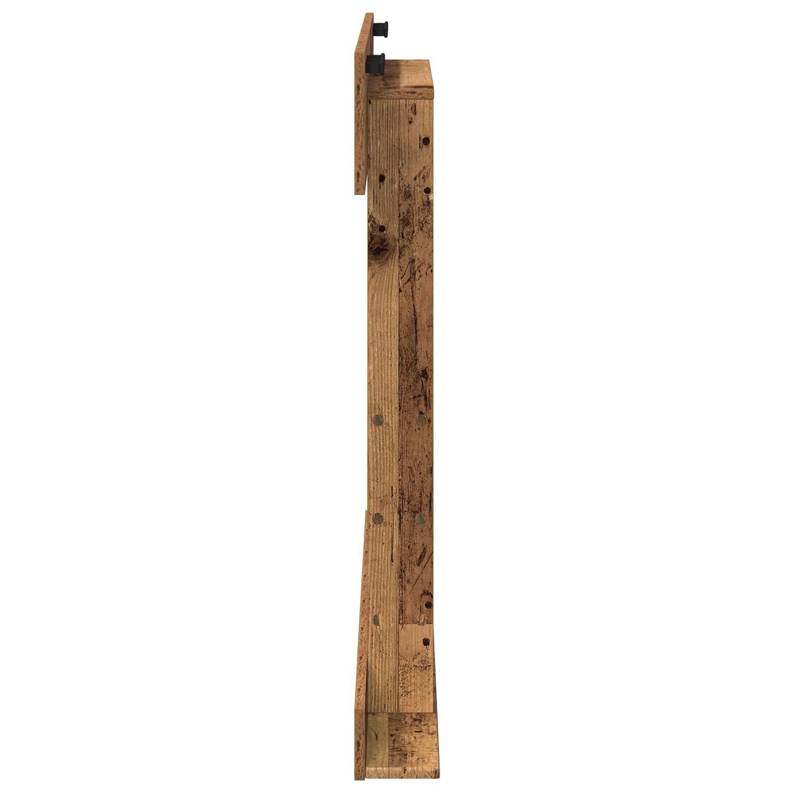 Biliárd dákó állvány szerelt fa 93 x 12 x 103 cm antik fa