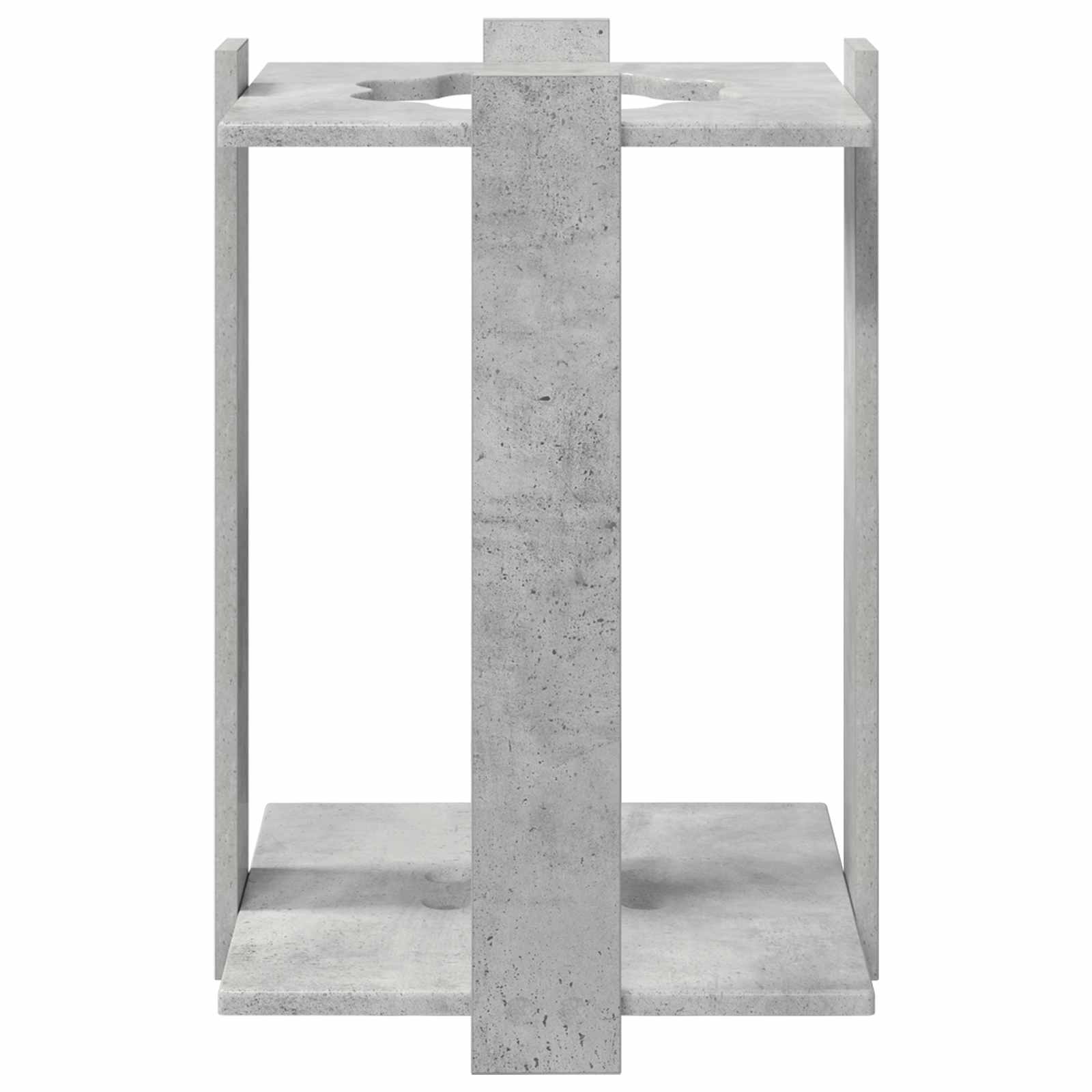 Biliárd dákó állvány szerelt fa 42 x 43 x 60 cm betonszürke