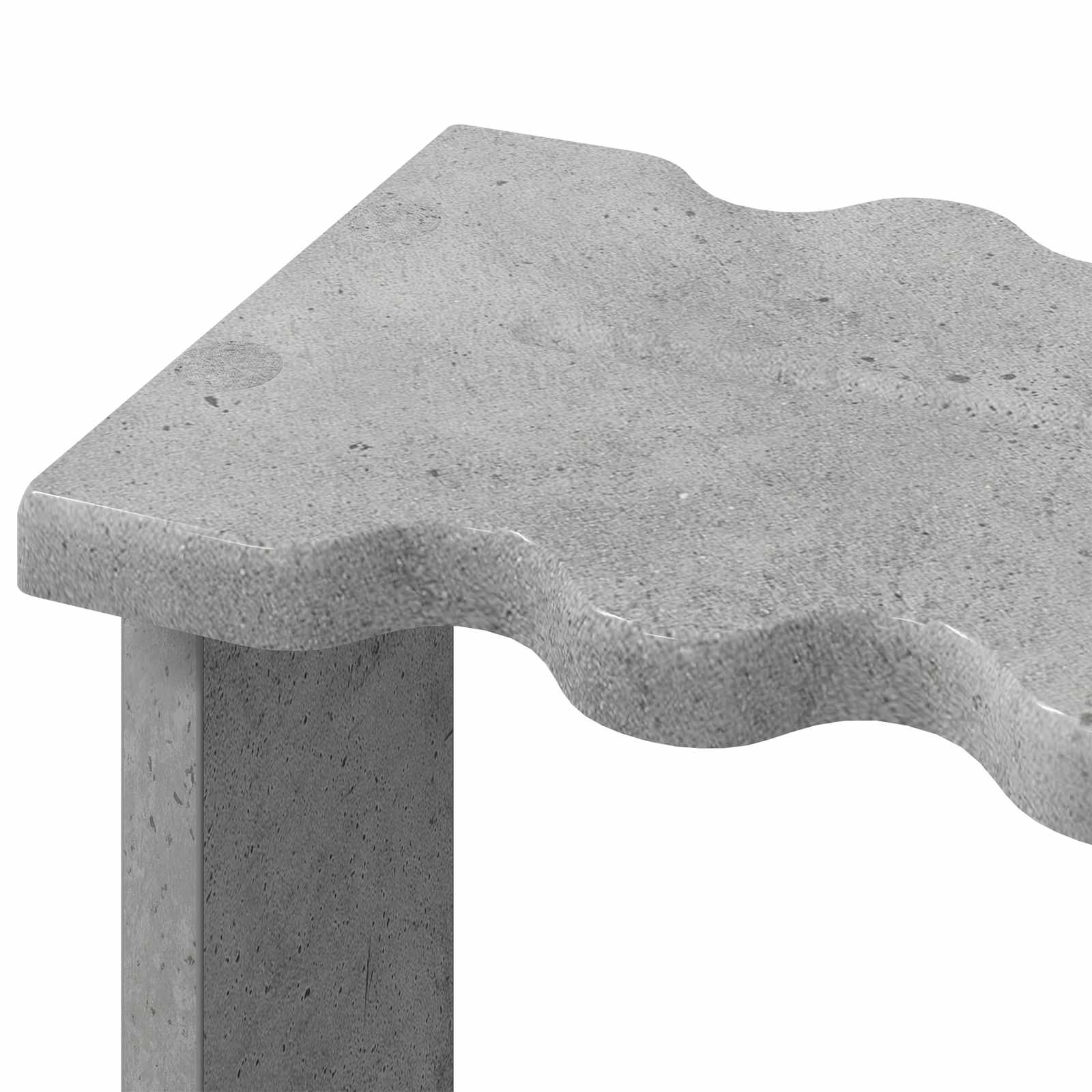 Biliárd dákó állvány szerelt fa 60 x 35 x 60 cm betonszürke