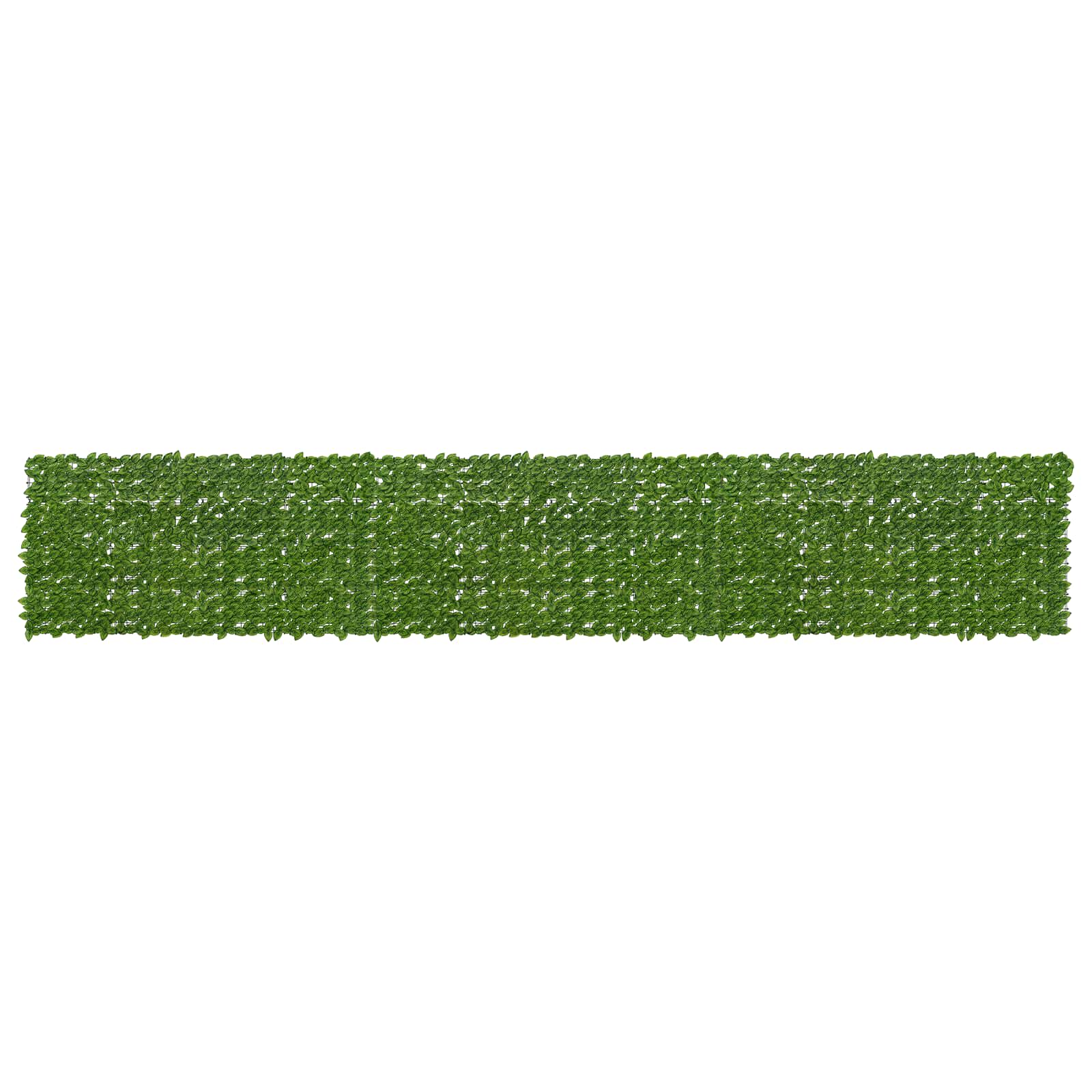 Erkély képernyő levelekkel zöld és sárga 600 x 100 cm