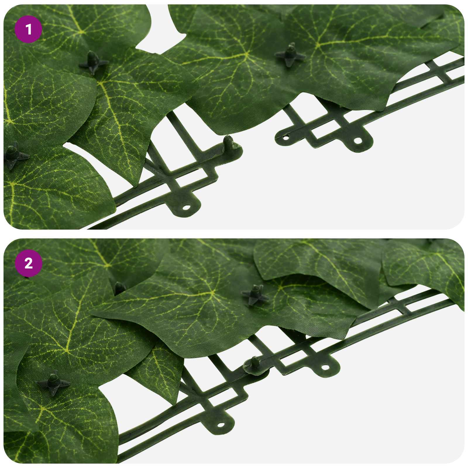 Erkély képernyő levelekkel zöld 400 x 100 cm