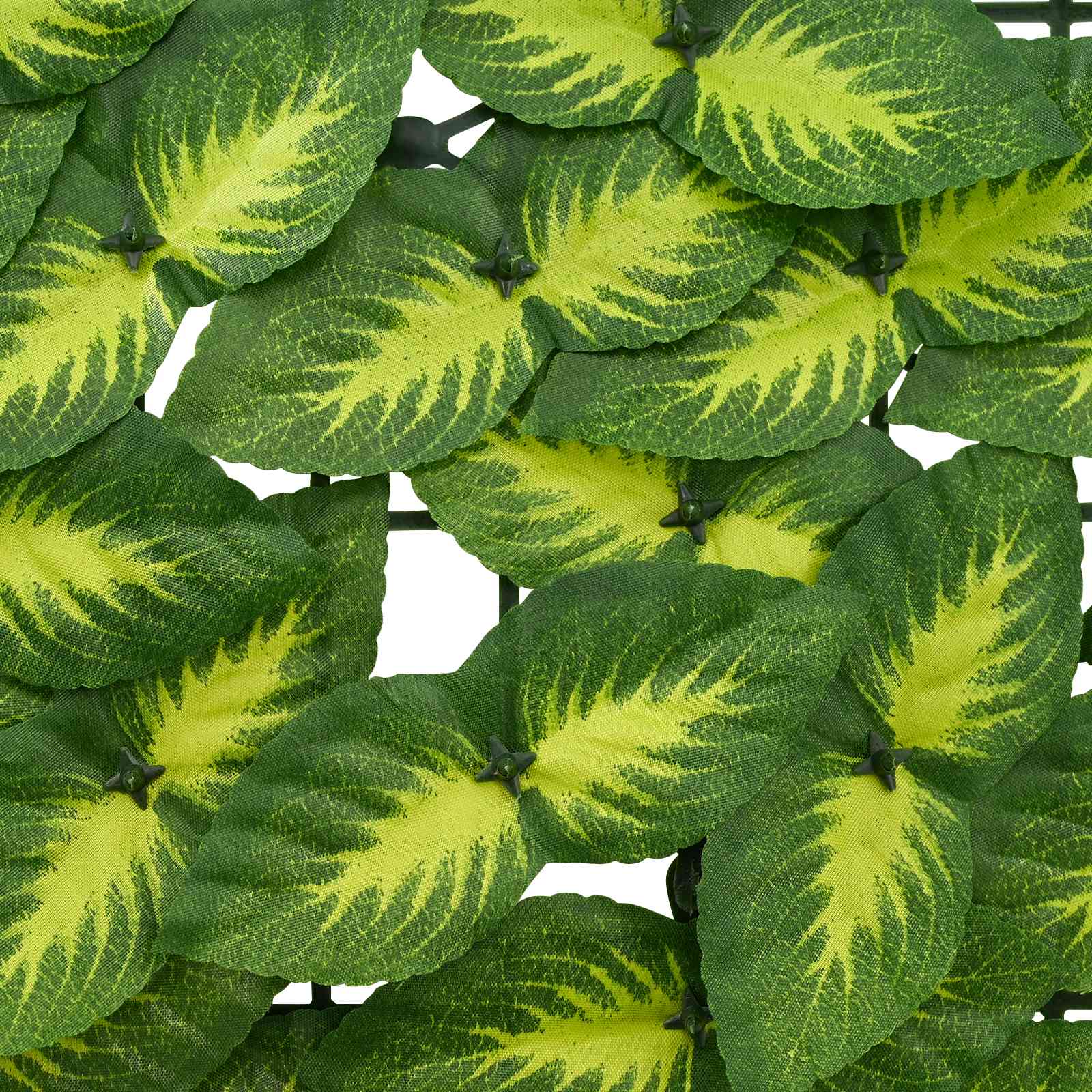 Erkély képernyő levelekkel zöld és sárga 500 x 75 cm