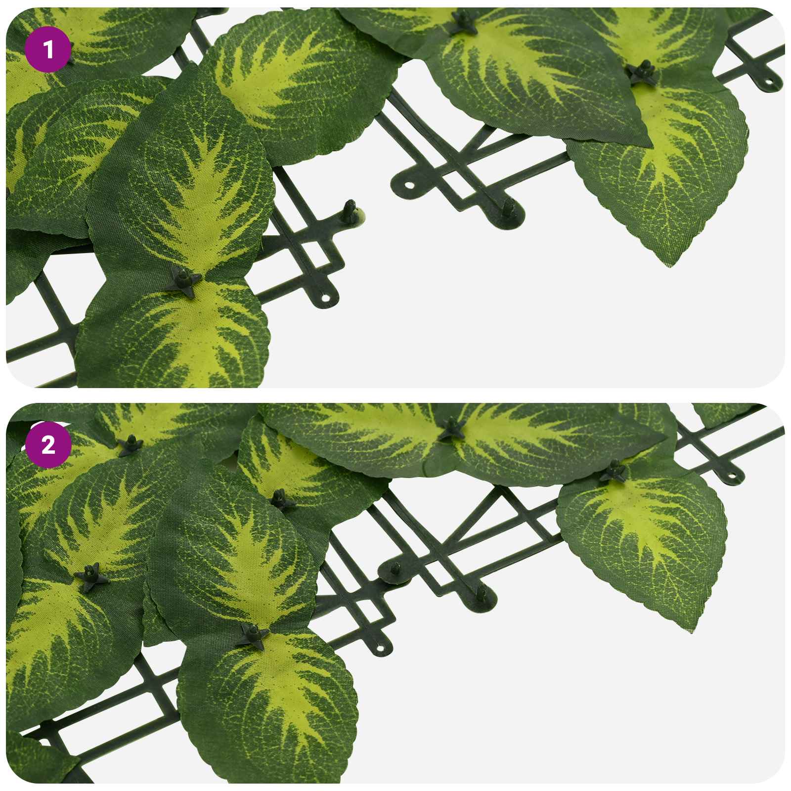 Erkély képernyő levelekkel zöld és sárga 500 x 150 cm