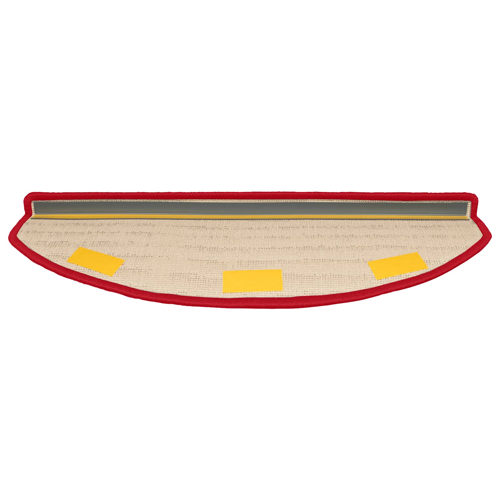 Öntapadós lépcsőszőnyegek 15 pcs piros 80 x 24,5 x 3,5 cm