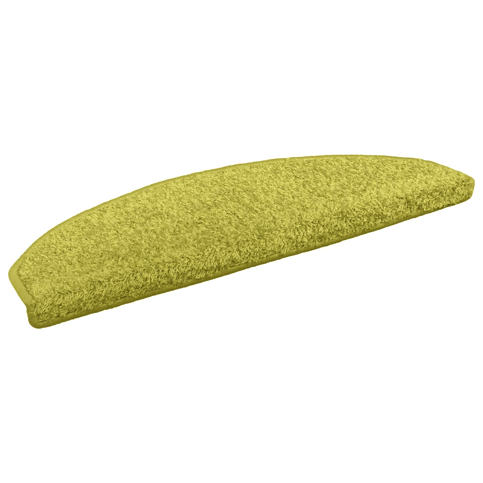 Öntapadós lépcsőszőnyegek félkör 15 pcs zöld 80 x 24,5 x 3,5 cm