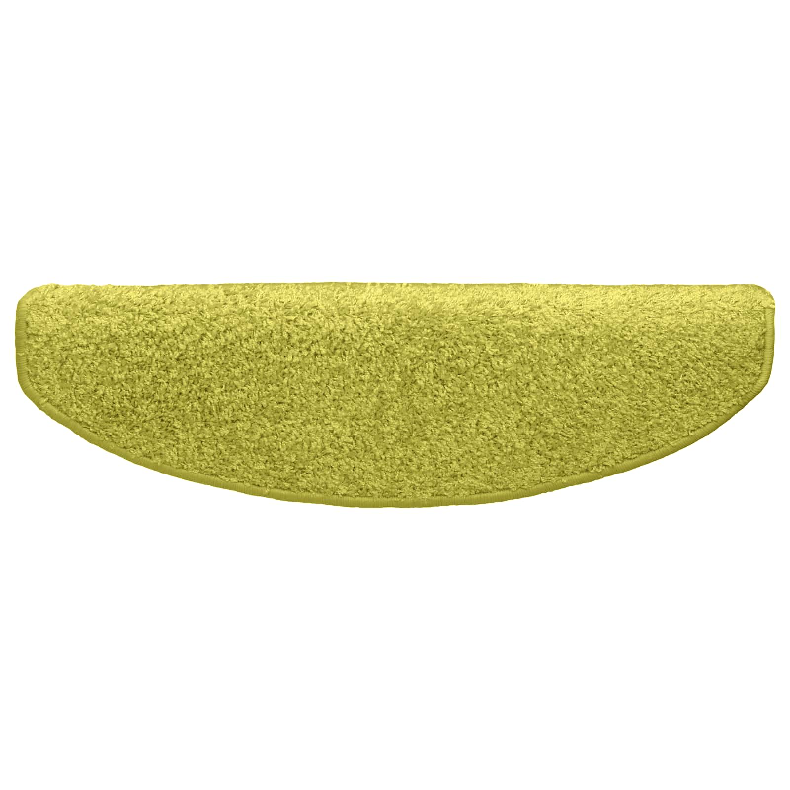 Öntapadós lépcsőszőnyegek félkör 15 pcs zöld 80 x 24,5 x 3,5 cm