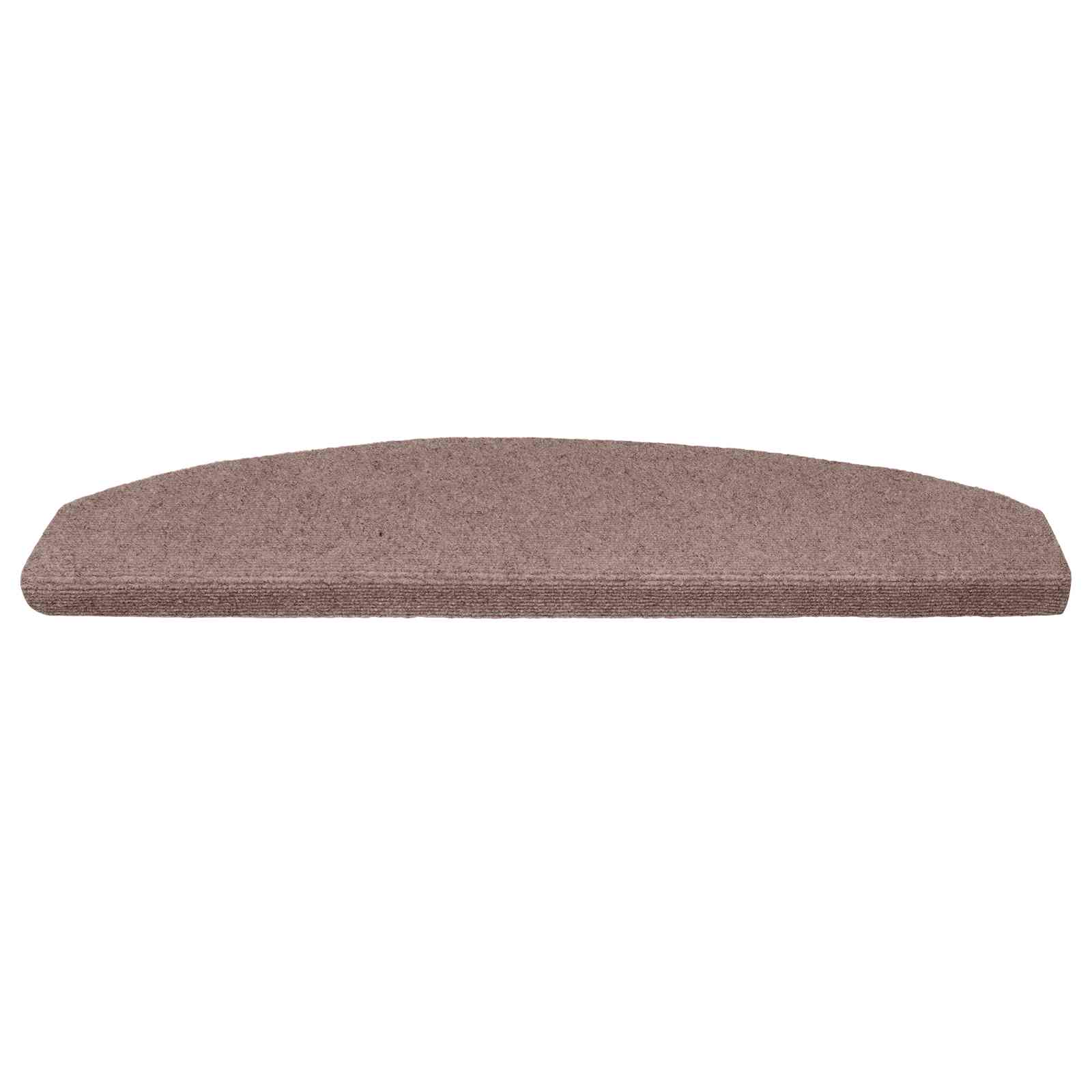 Öntapadós lépcsőszőnyegek félkör 15 pcs bézs 80 x 24,5 x 3,5 cm