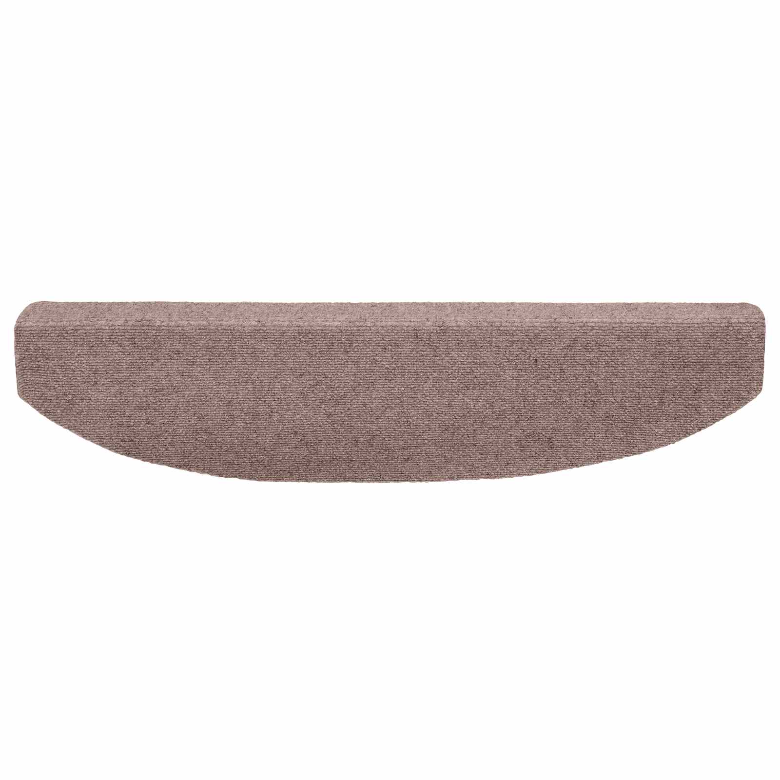 Öntapadós lépcsőszőnyegek félkör 15 pcs bézs 80 x 24,5 x 3,5 cm