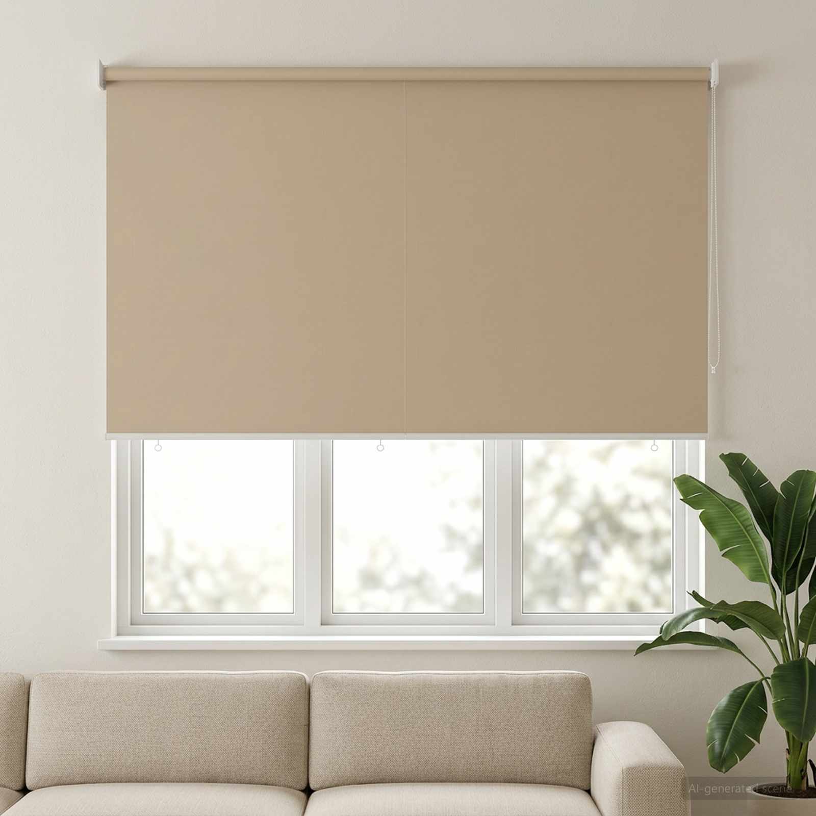 Roletta uv védelemmel bézs 160 x 140 cm poliészter