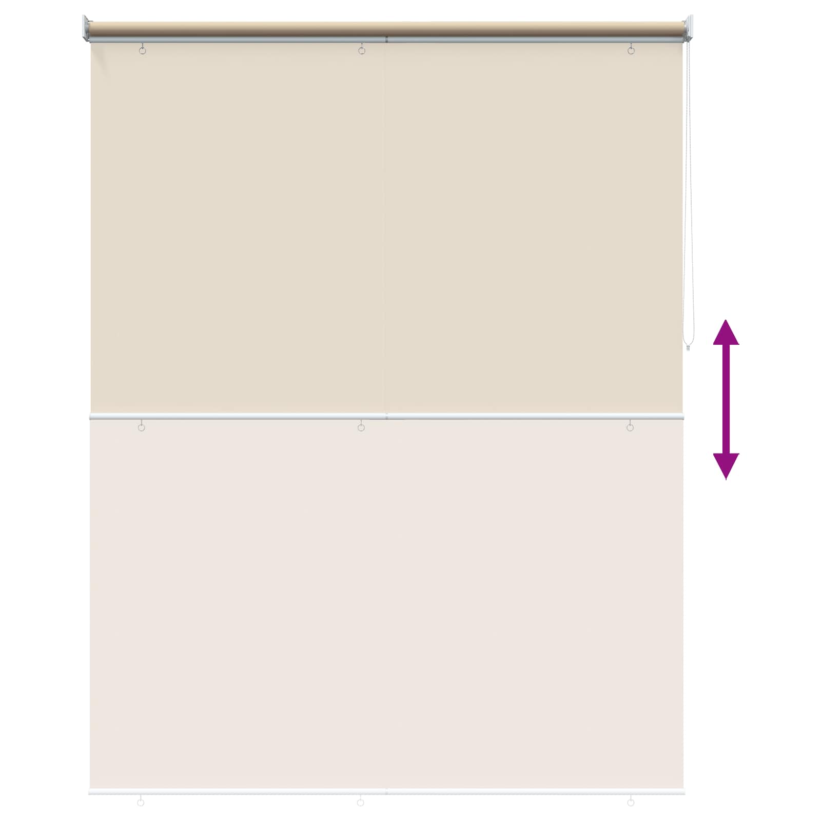 Roletta uv védelemmel bézs 160 x 140 cm poliészter