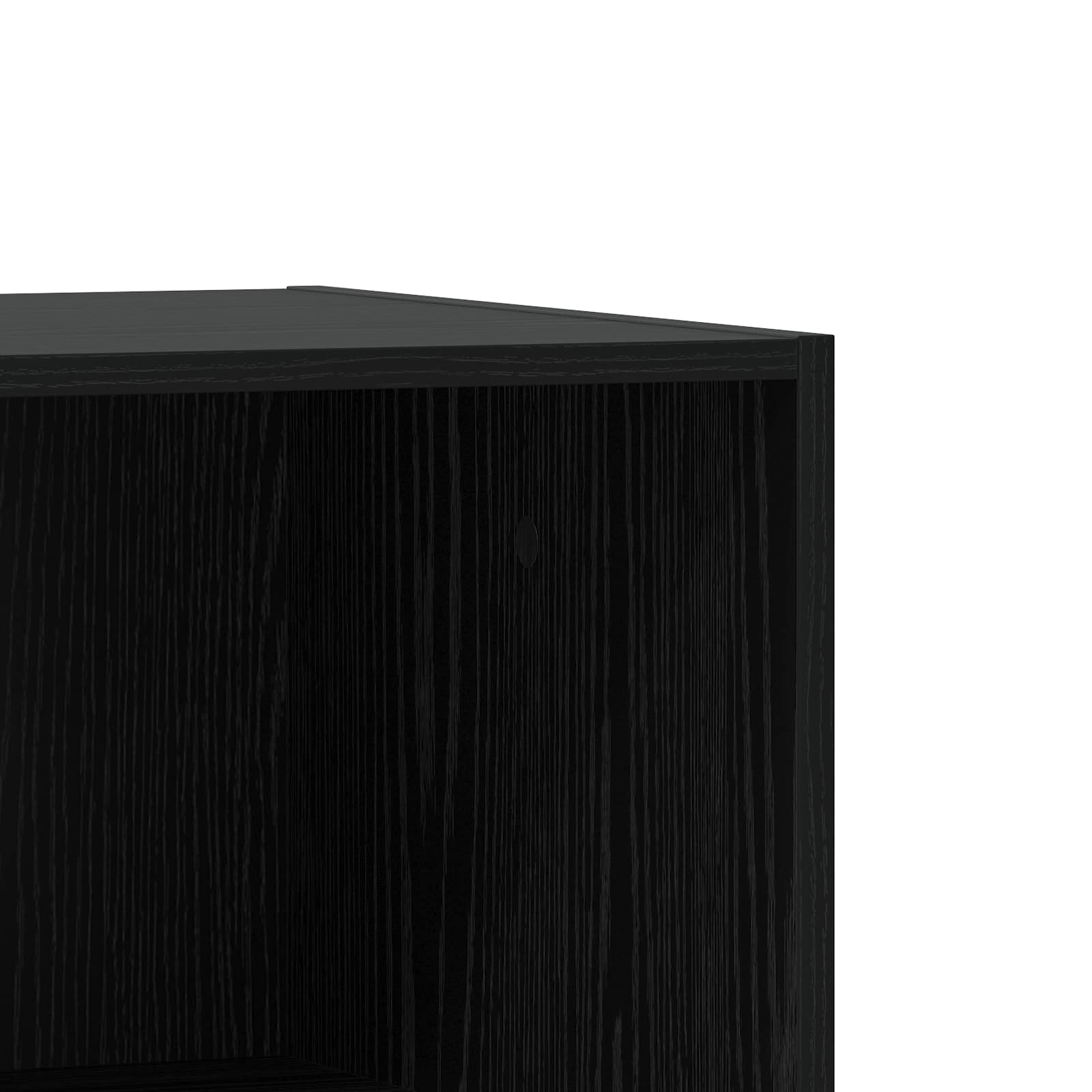 Ruhásszekrény polcokkal fekete tölgy 77 x 48 x 102 cm pb