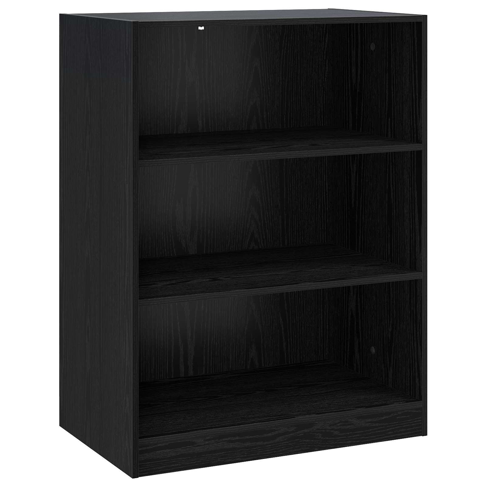 Ruhásszekrény polcokkal fekete tölgy 77 x 48 x 102 cm pb