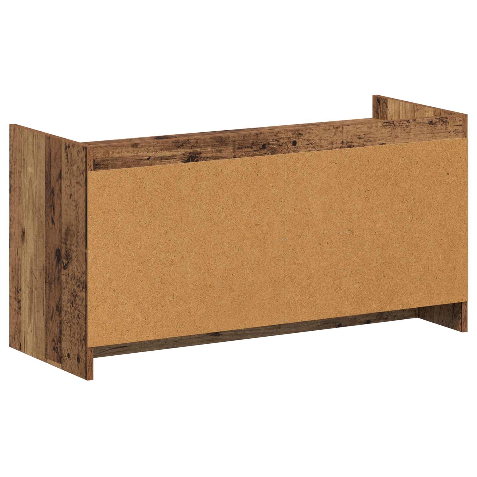 Cipőszekrény tárolóval antik fa 100 x 39,5 x 51 cm szerelt fa