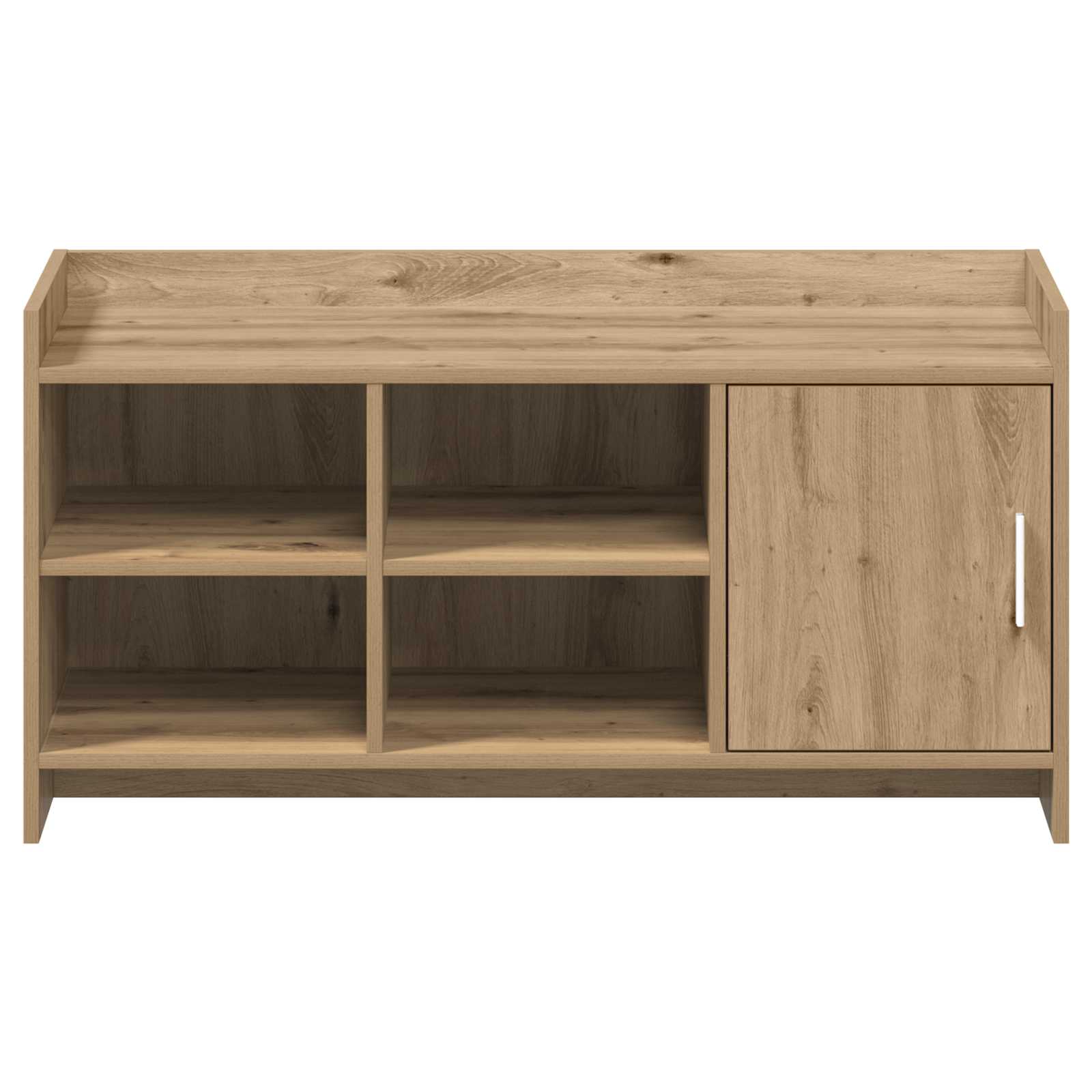 Cipőszekrény kézműves tölgy 100 x 39,5 x 51 cm szerelt fa
