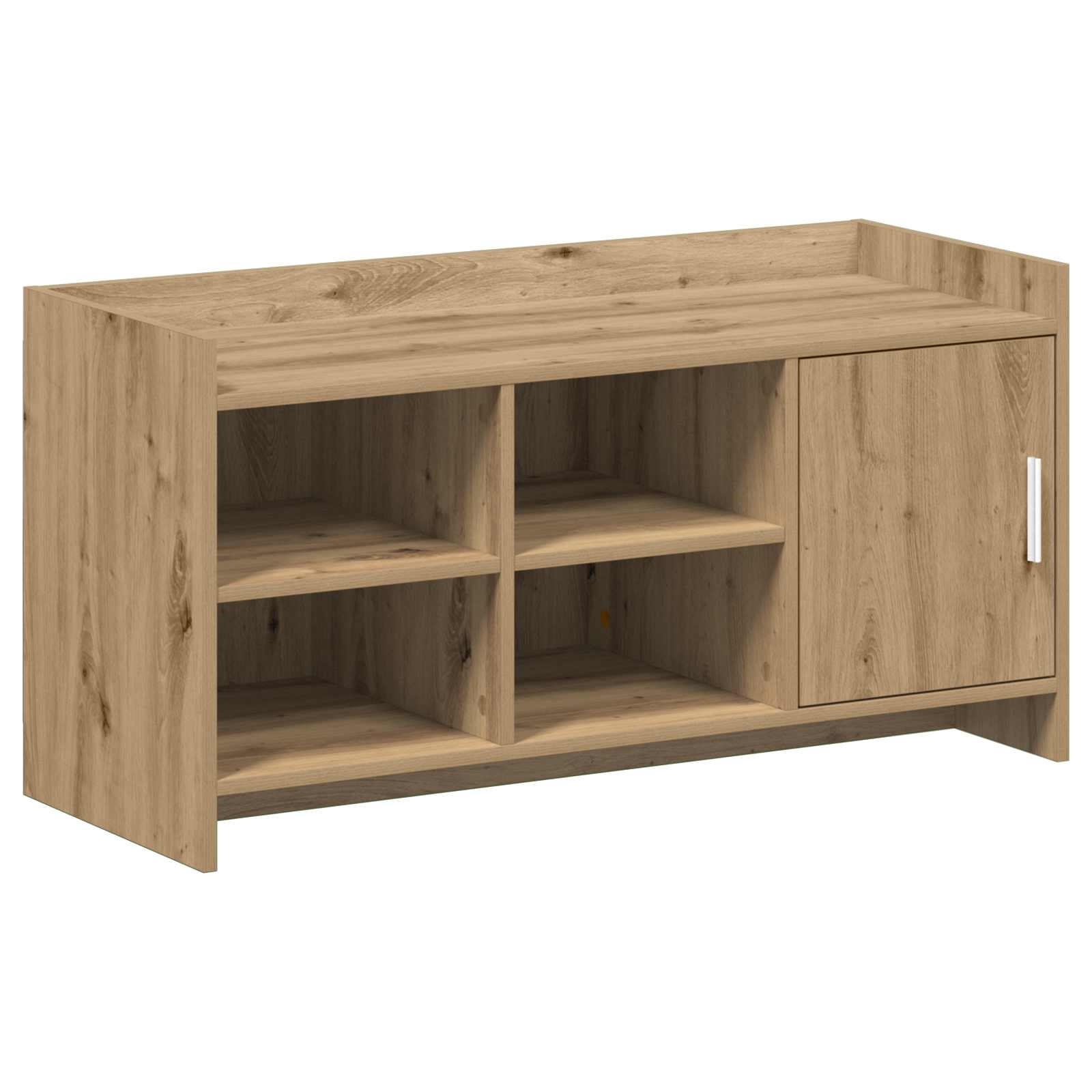 Cipőszekrény kézműves tölgy 100 x 39,5 x 51 cm szerelt fa