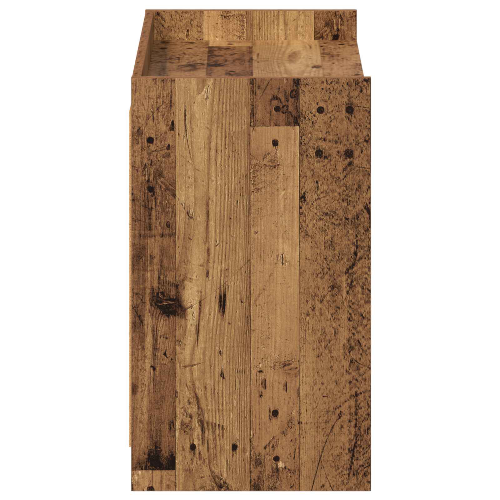 Cipőszekrény tárolóval antik fa 85 x 39,5 x 70 cm szerelt fa