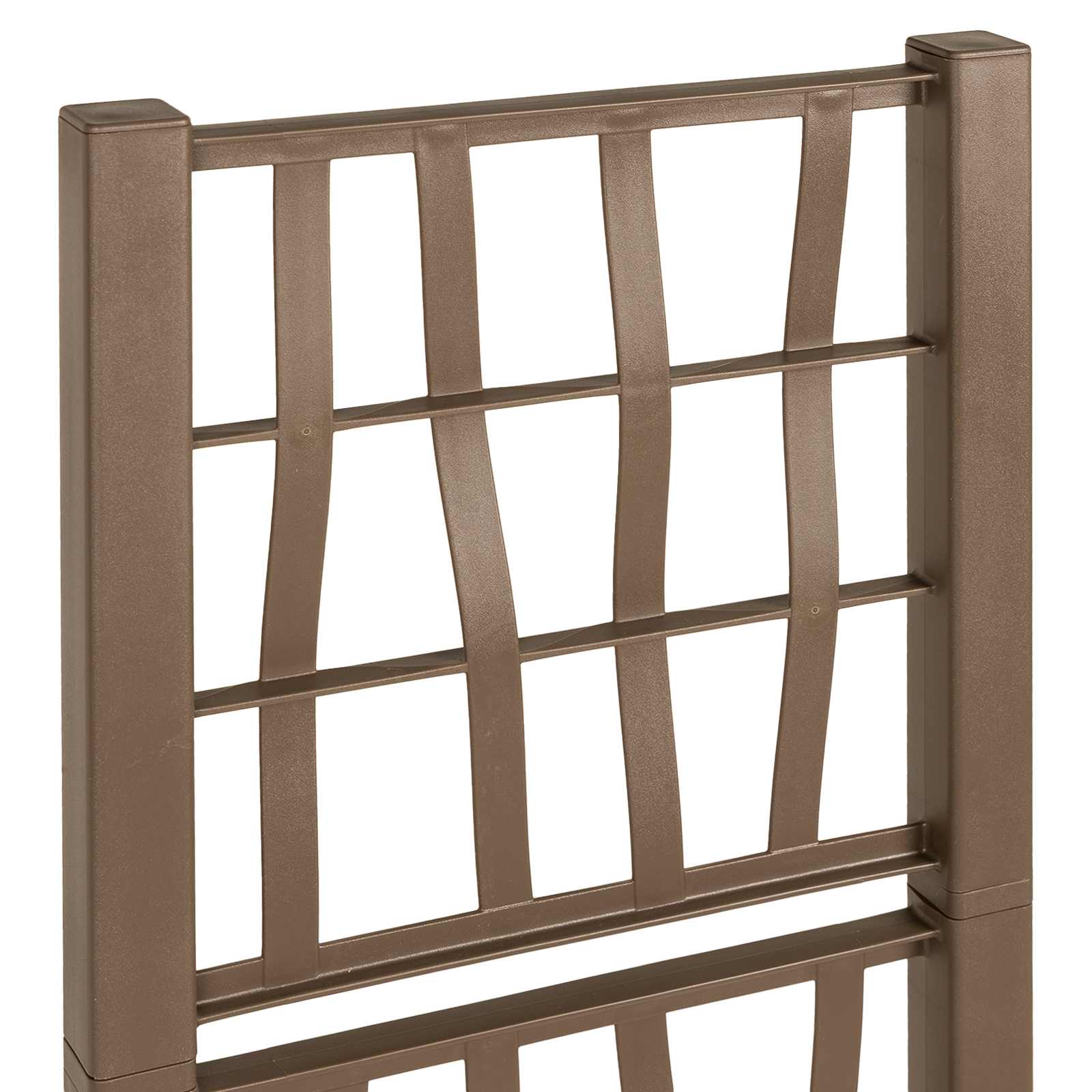 Kertész cserép rácsos változattal barna 36 x 36 x 140 cm