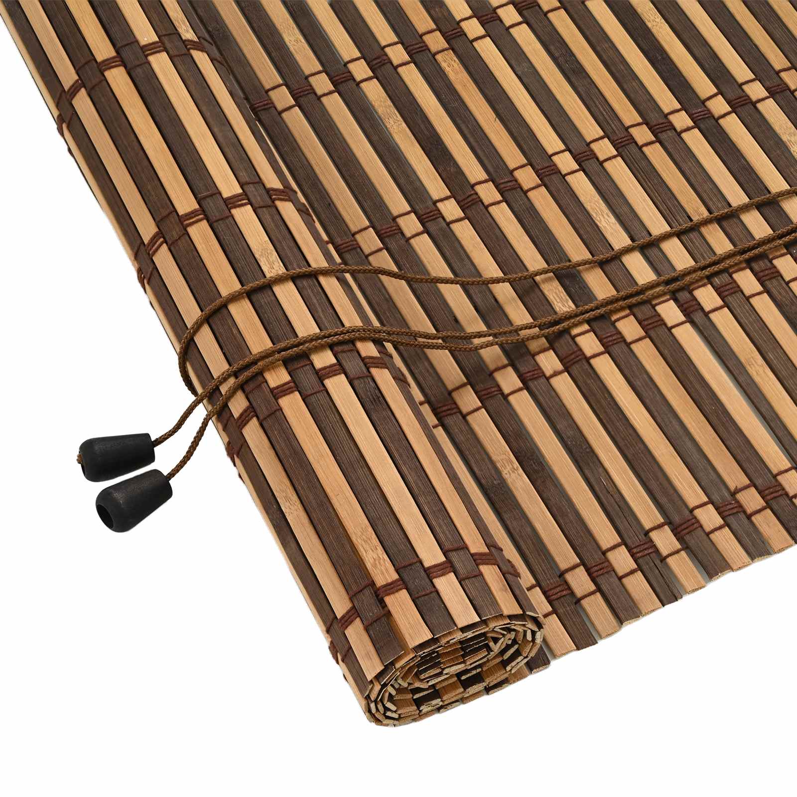 Roletta barna 130 x 160 cm bambusz
