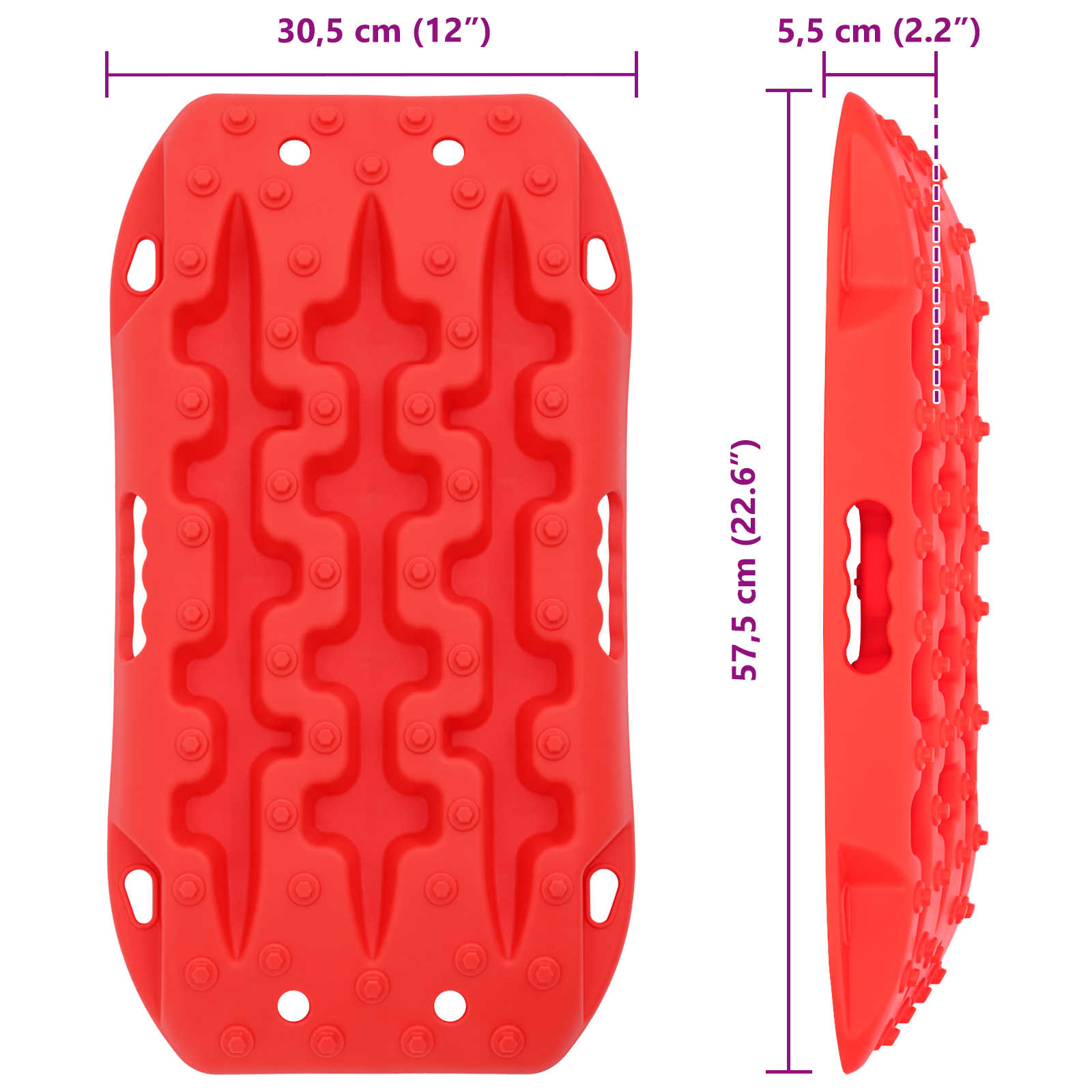 Tapadási tábla 2 pcs piros 57,5 x 30,5 x 5,5 cm