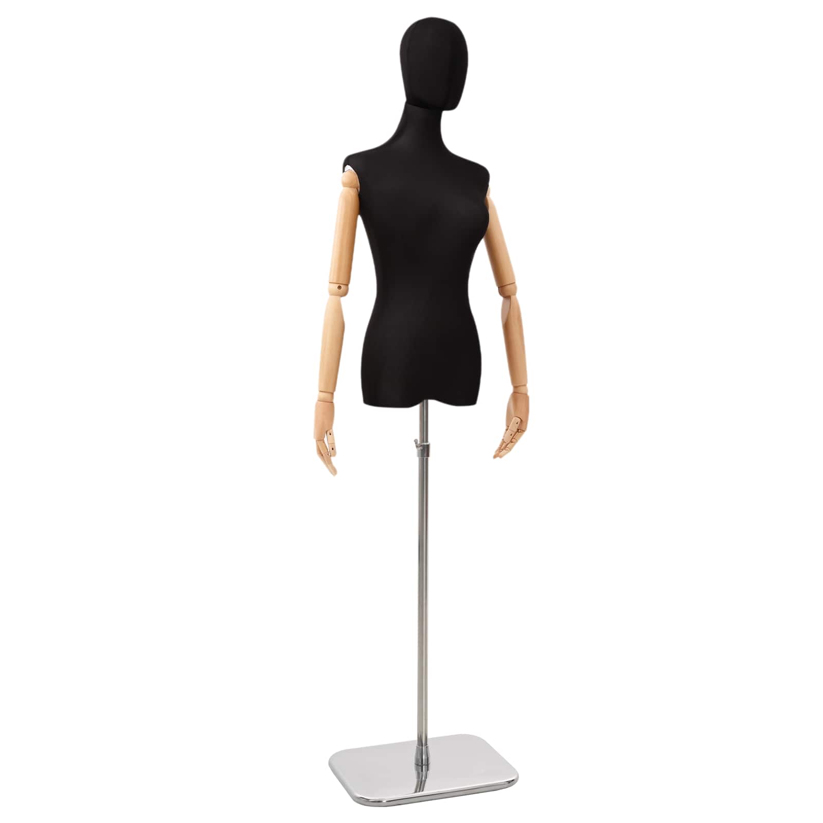Állítható 162-233 cm-es mannequin fejjel és alappal női pp