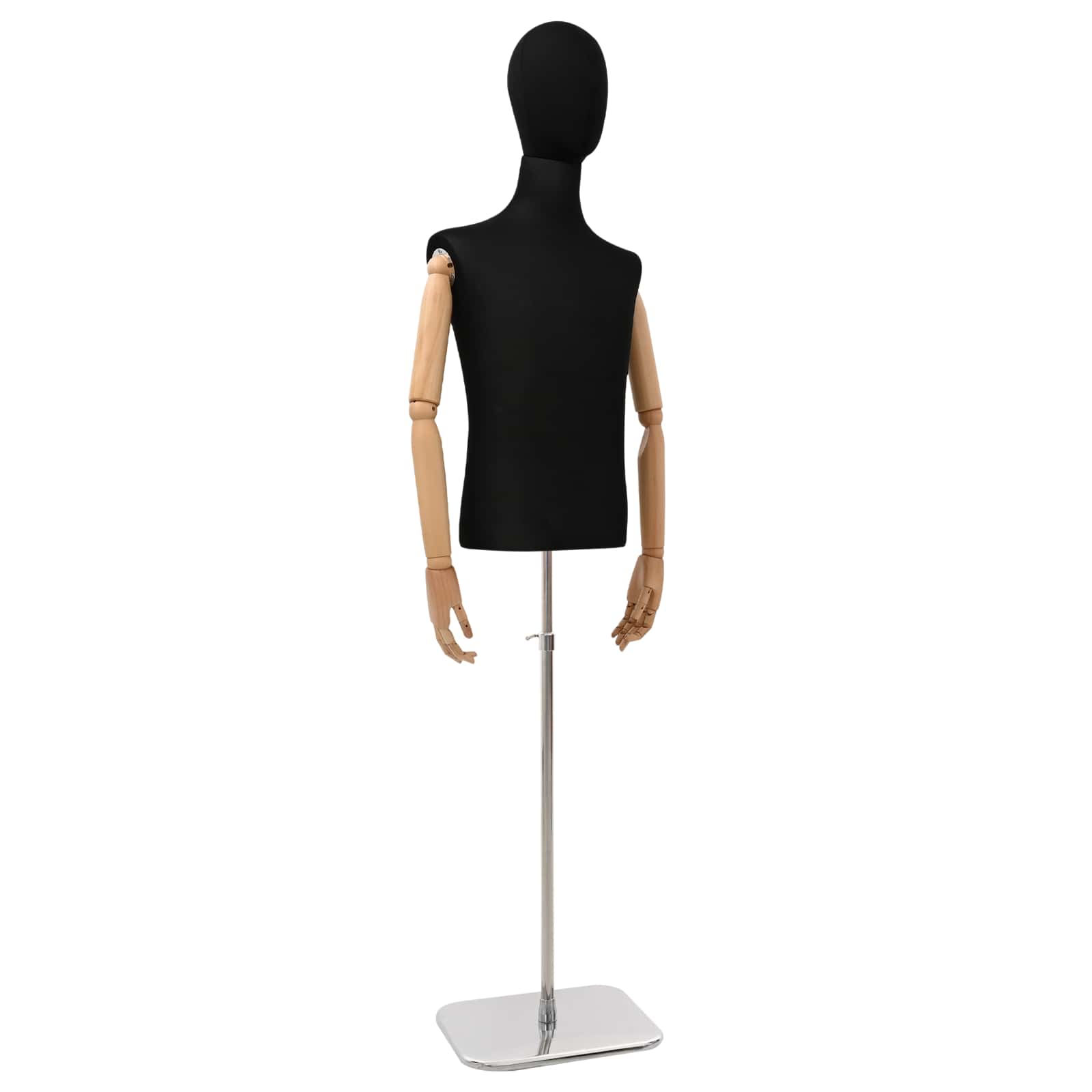 Állítható 170-242 cm-es manöken fejjel és alappal férfi pp