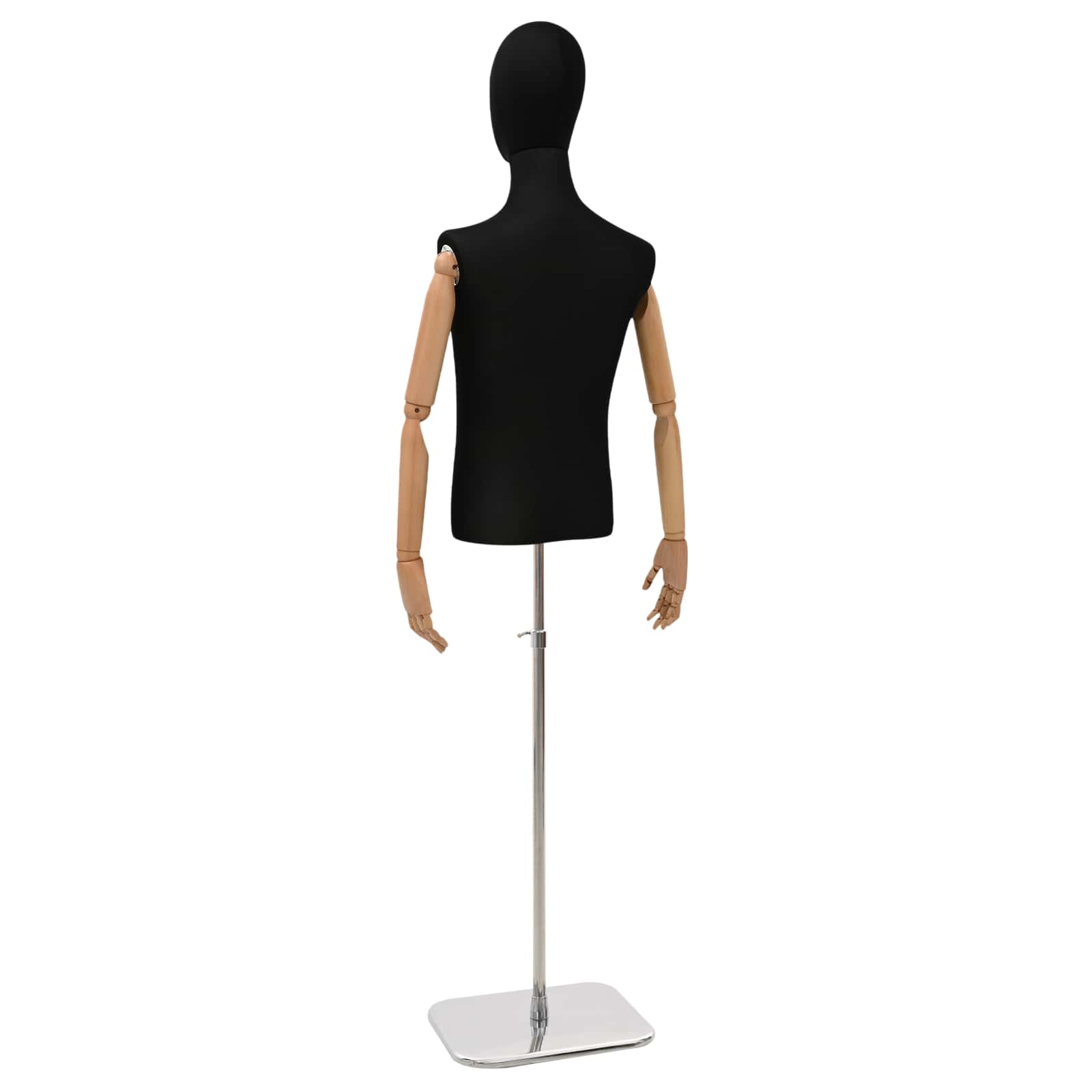 Állítható 170-242 cm-es manöken fejjel és alappal férfi pp