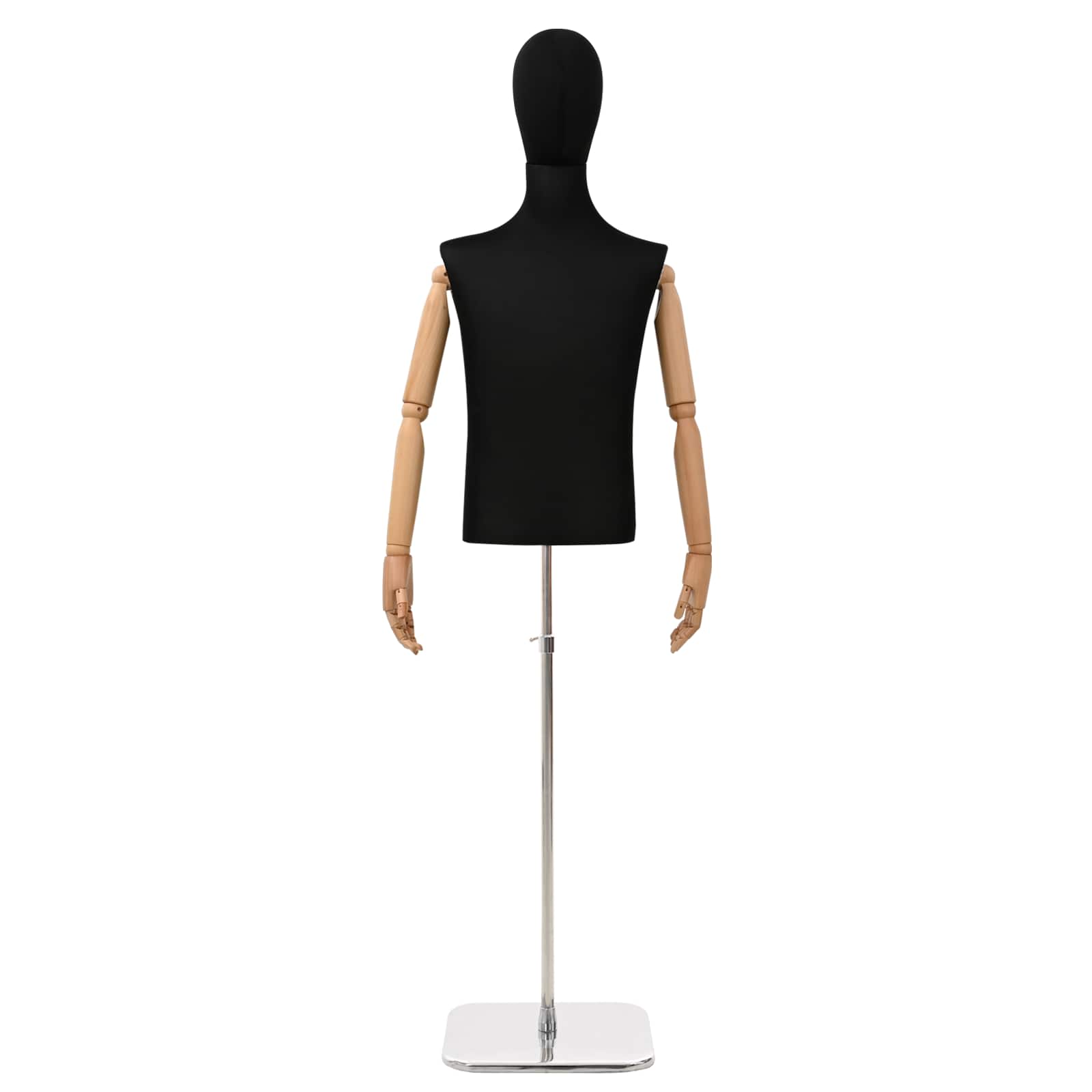 Állítható 170-242 cm-es manöken fejjel és alappal férfi pp