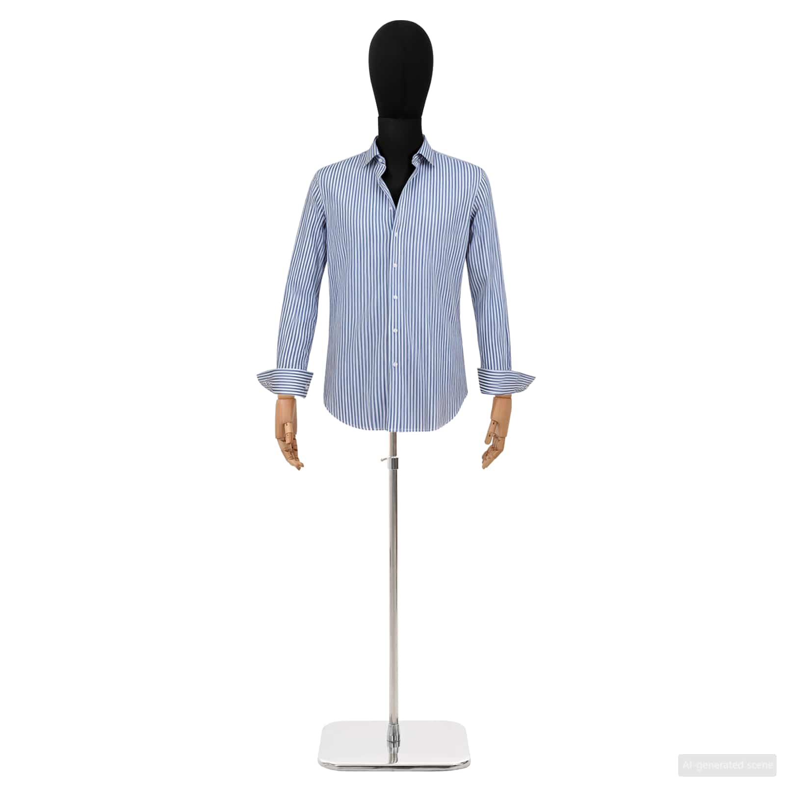 Állítható 170-242 cm-es manöken fejjel és alappal férfi pp