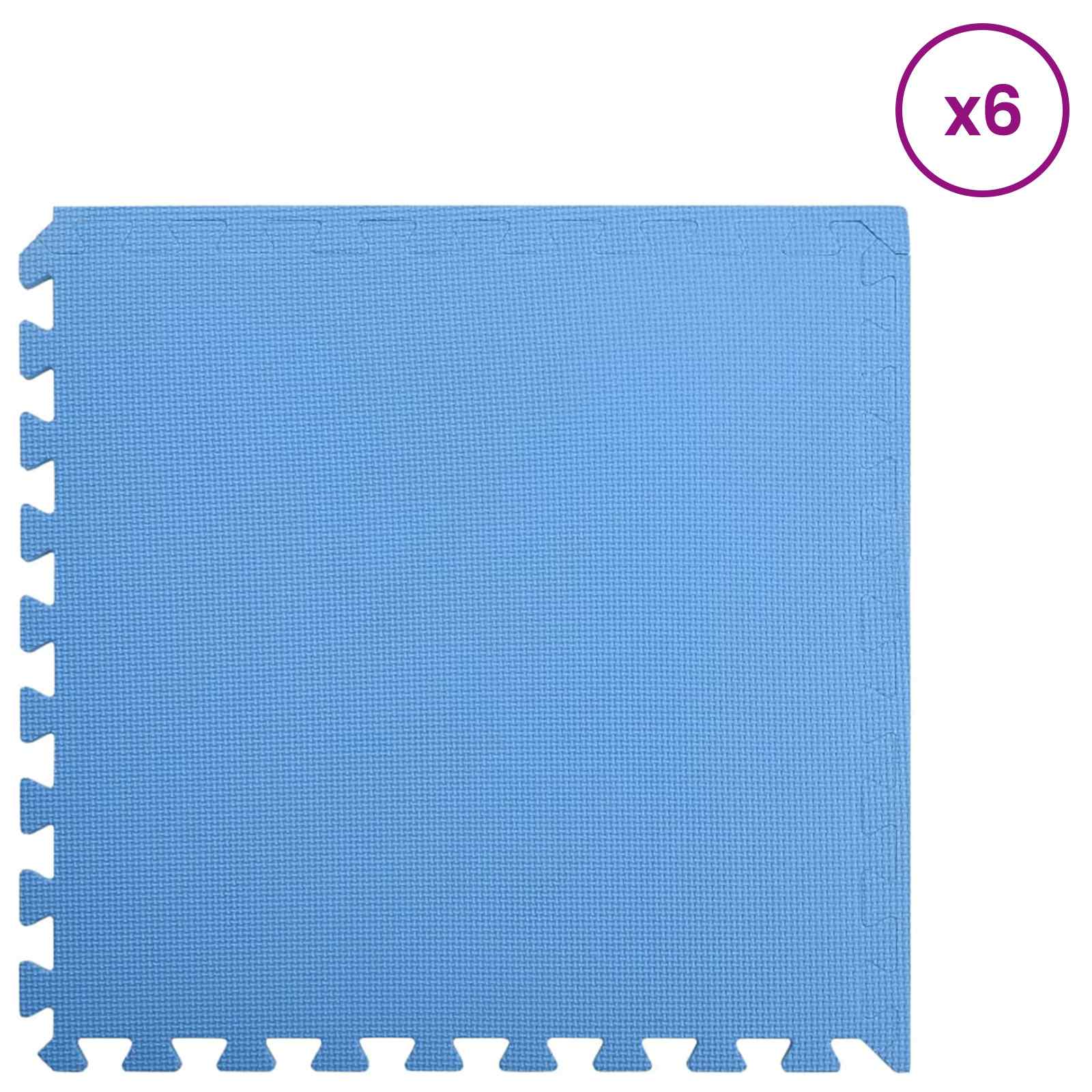 Medence aljzat 6 pcs kék 2,16 ㎡ eva hab