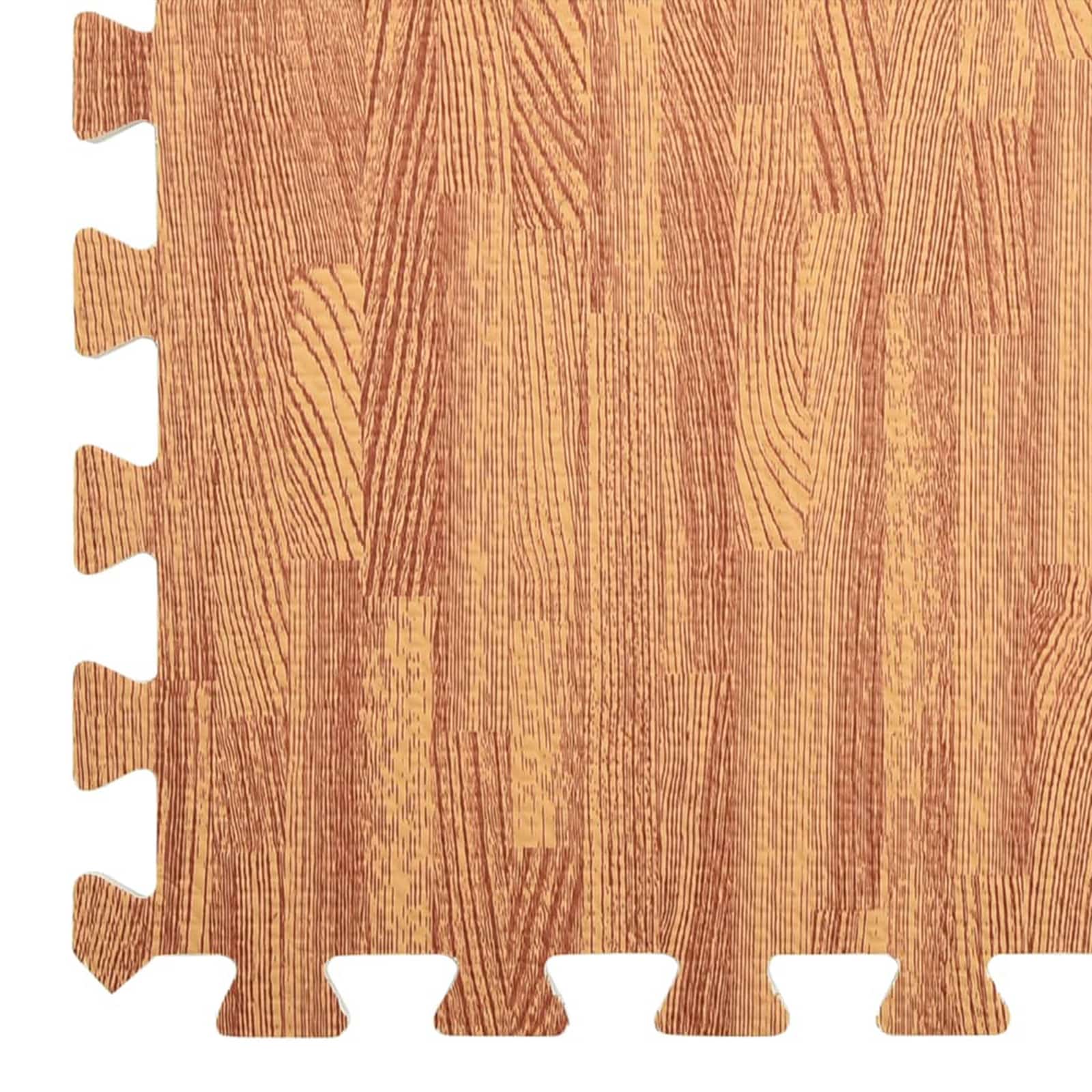 Puzzle edzőszőnyegek 12 pcs barna 4,32 ㎡ eva hab