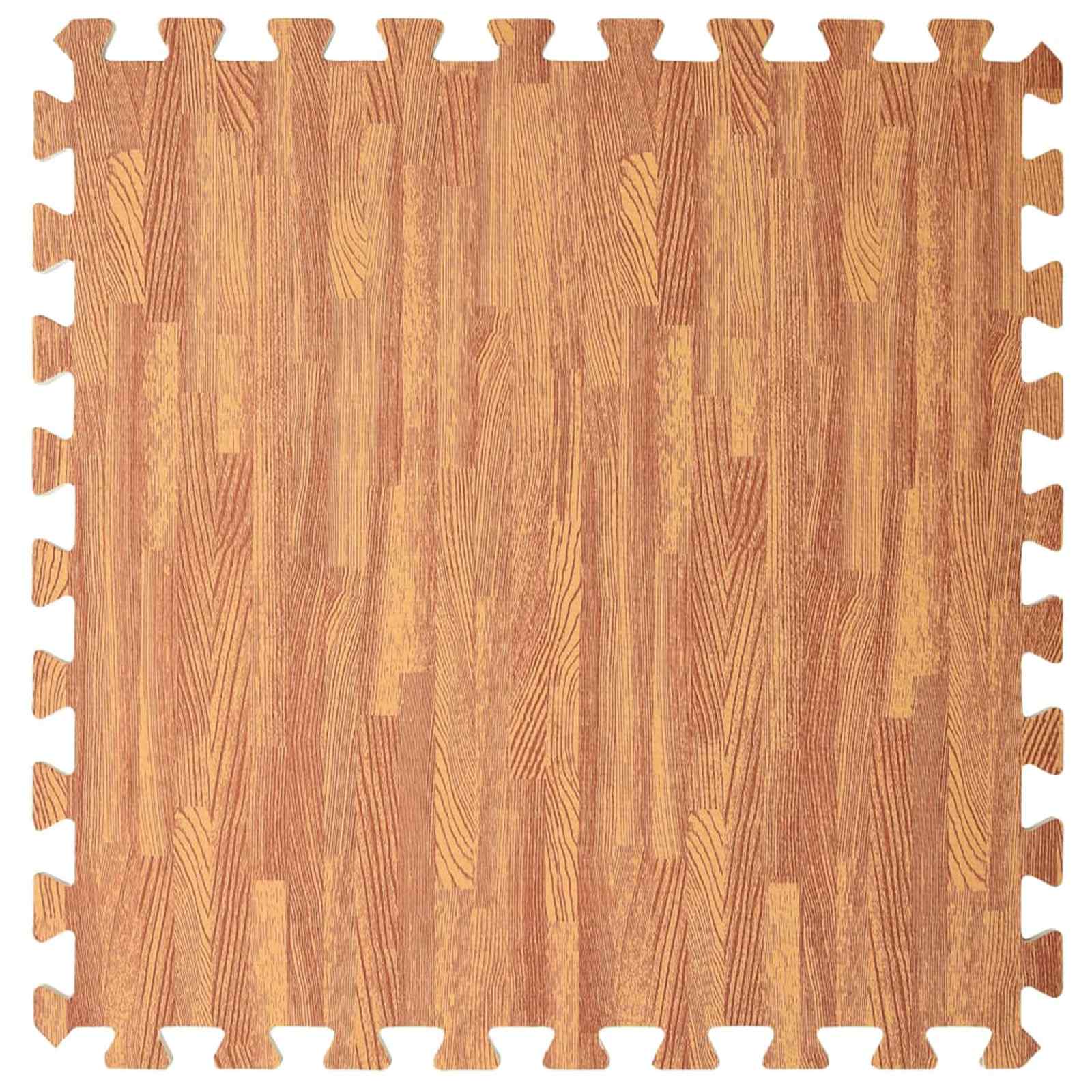 Puzzle edzőszőnyegek 12 pcs barna 4,32 ㎡ eva hab