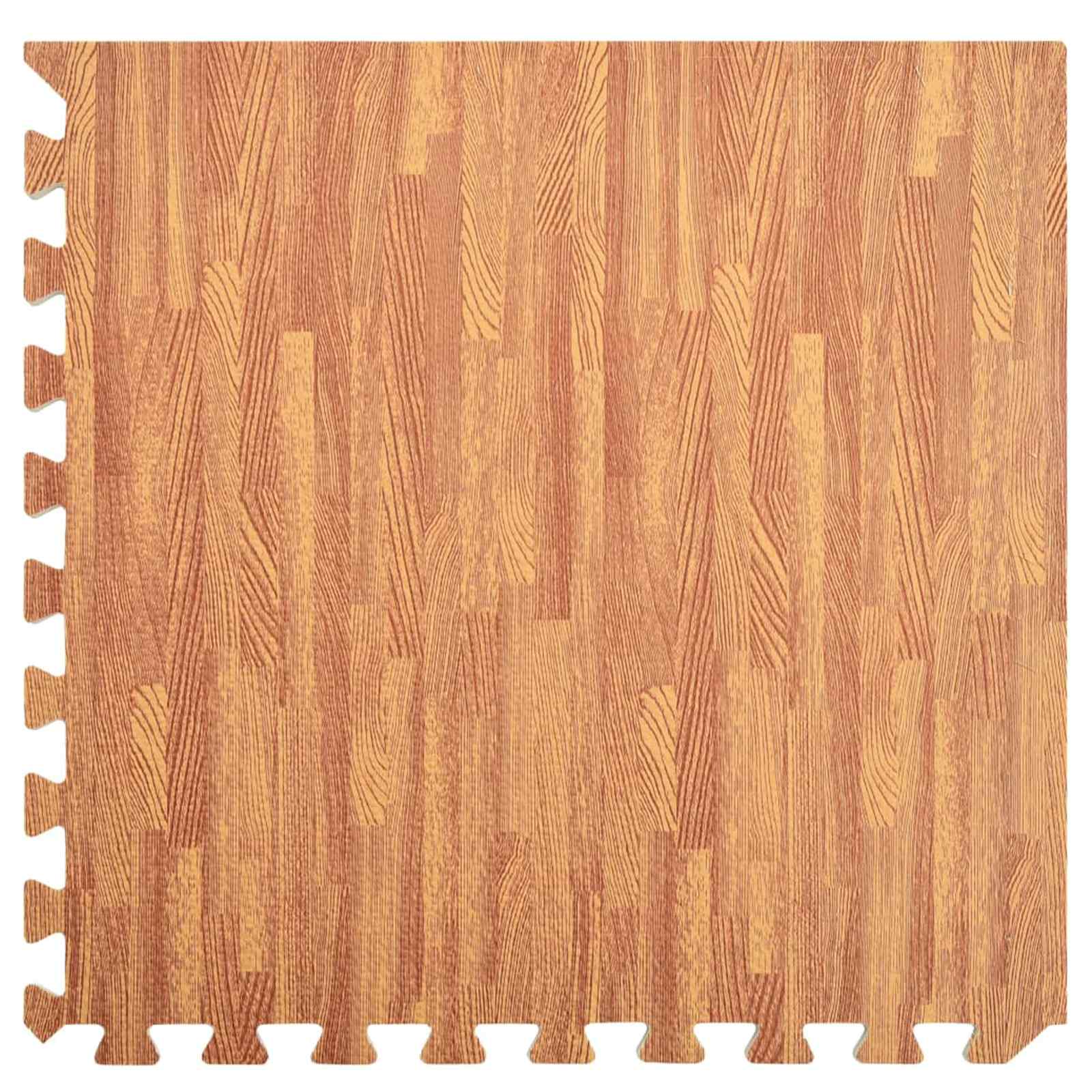 Puzzle edzőszőnyegek 12 pcs barna 4,32 ㎡ eva hab