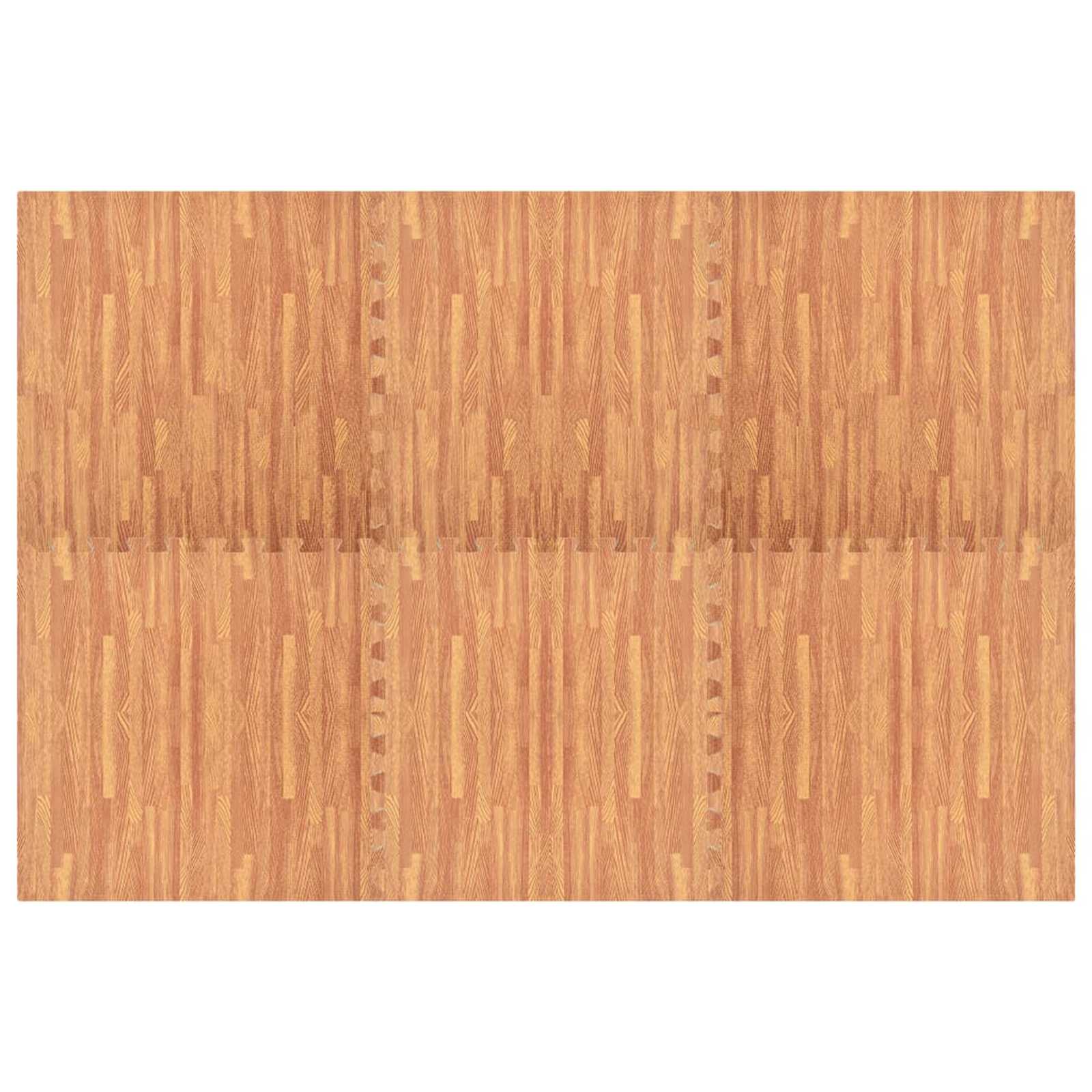 Puzzle edzőszőnyegek 12 pcs barna 4,32 ㎡ eva hab