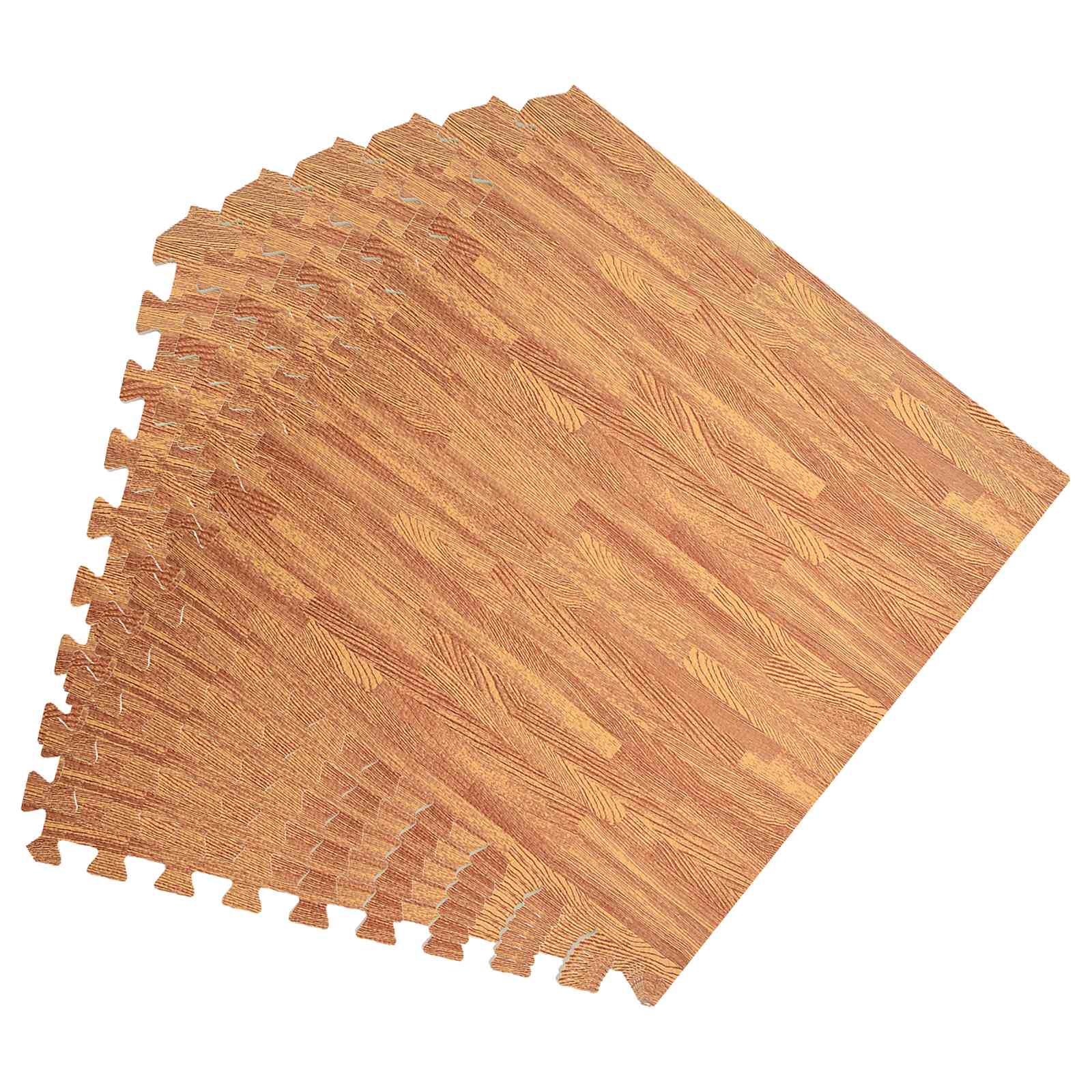 Padló szőnyegek 50 pcs faszínű 18 m² eva hab