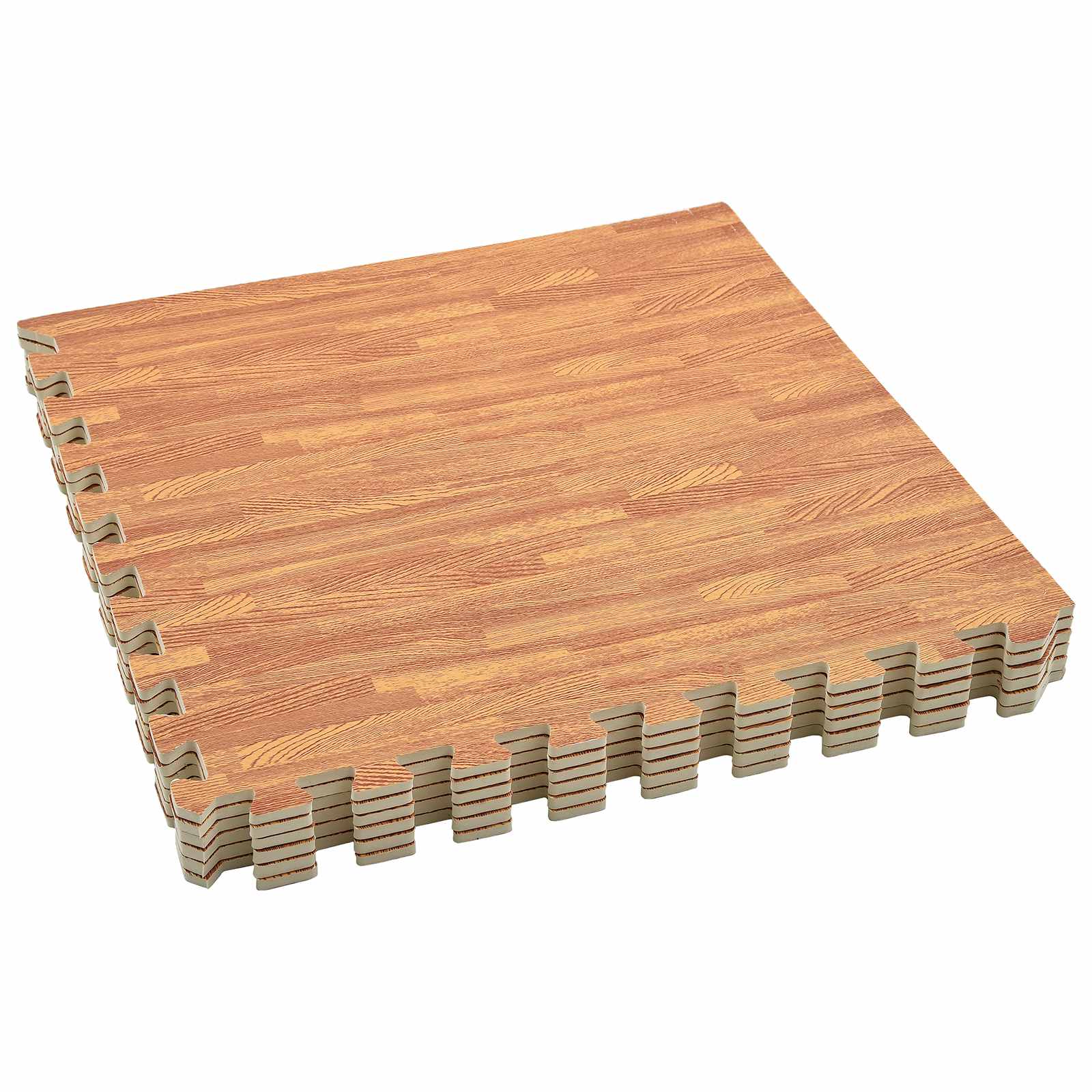 Padló szőnyegek 50 pcs faszínű 18 m² eva hab