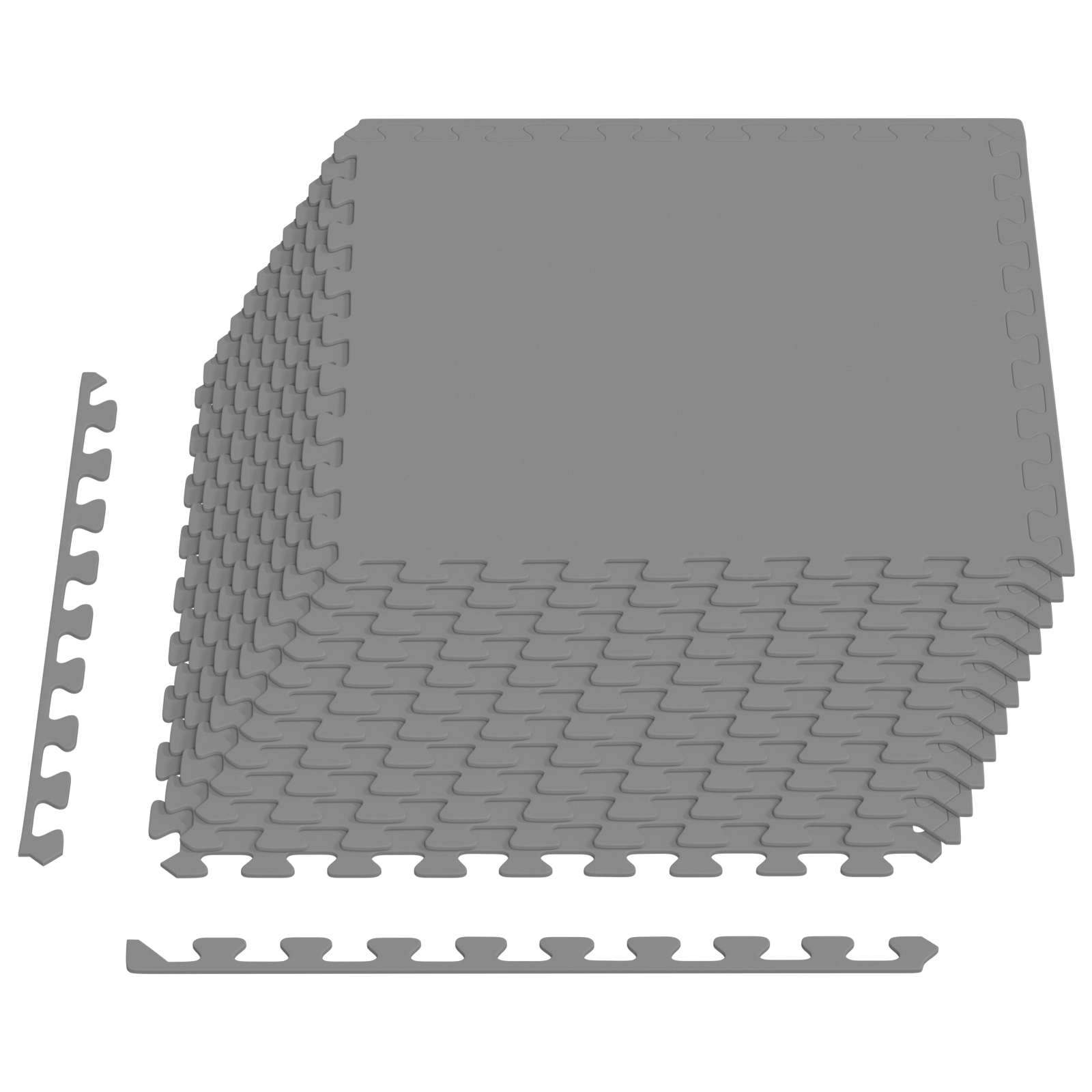 Padló szőnyegek 12 pcs szürke 4,32 m² eva hab