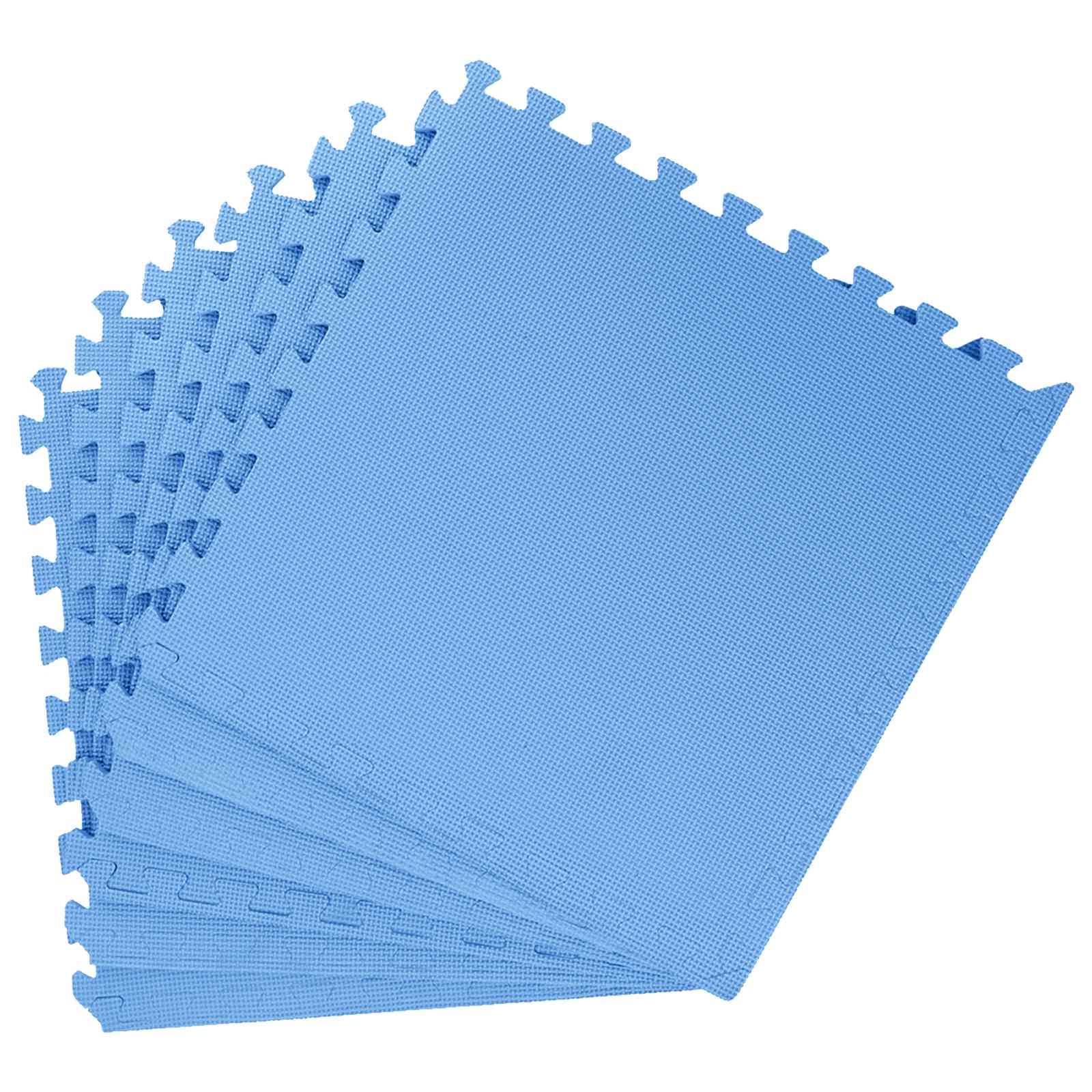 Padló szőnyegek 6 pcs kék 2,16 m² eva hab