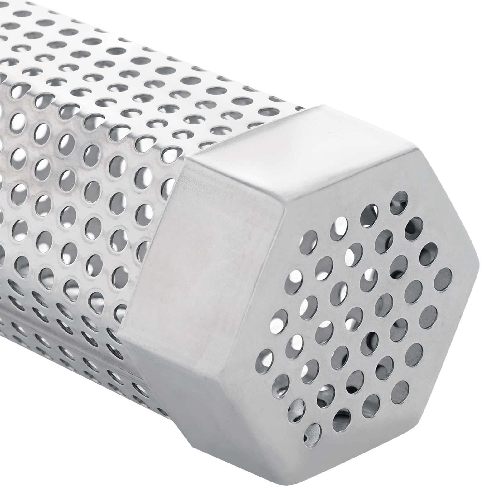 Vidaxl füstölő cső 2 db 5 x 5 x 30 cm rozsdamentes acél 304 ezüst