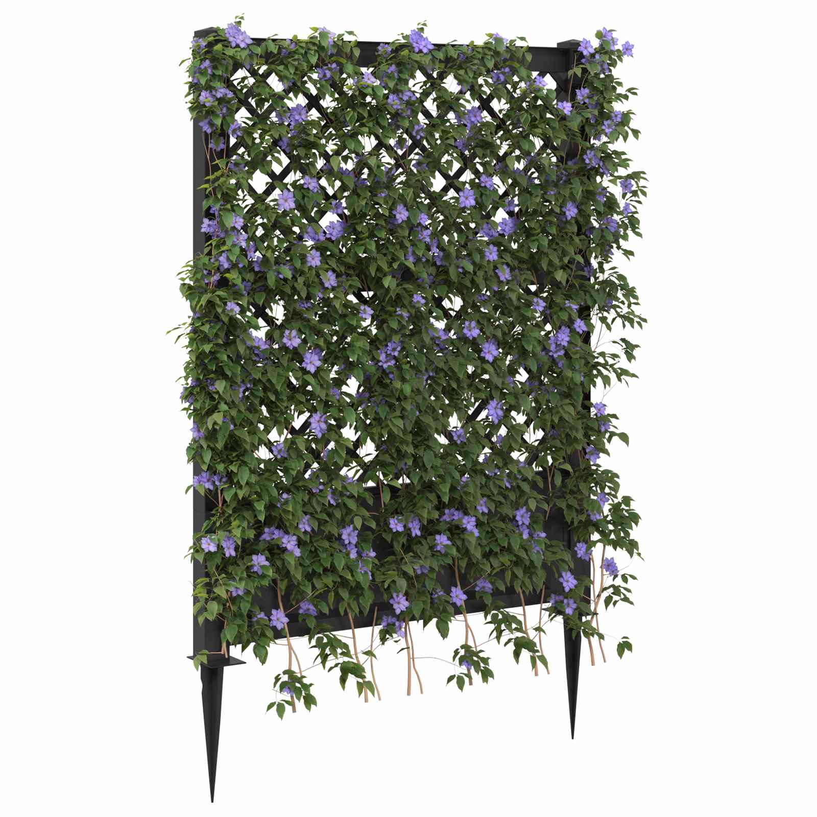 Trellis tüskével antracitszürke 99 x 6 x 165 cm pp