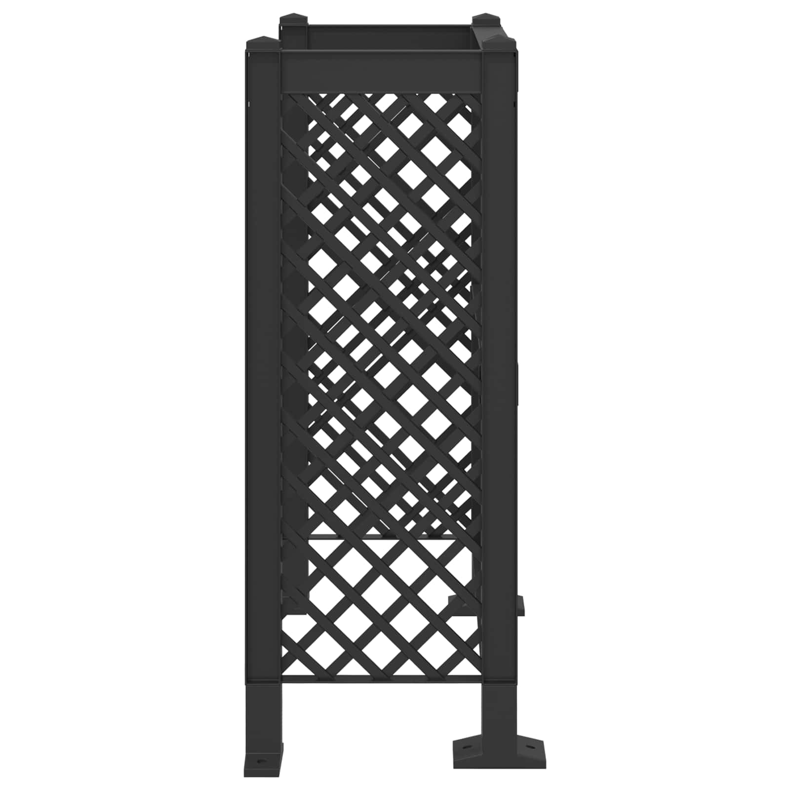 Kukás rács antracitszürke 123 x 47 x 114 cm pp