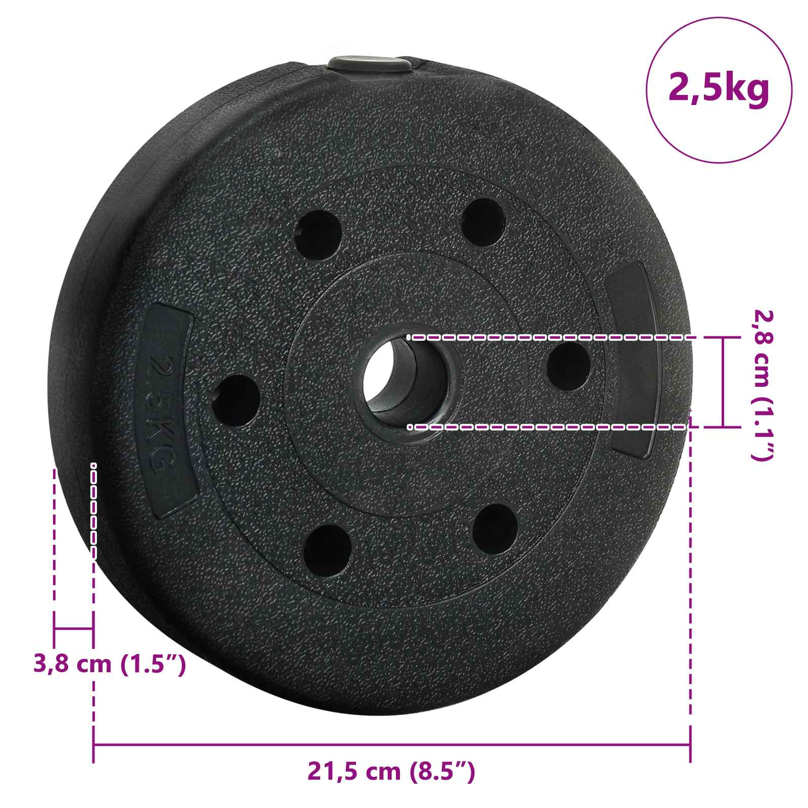 2 az 1-ben súlyzó készlet 40kg fekete és kék