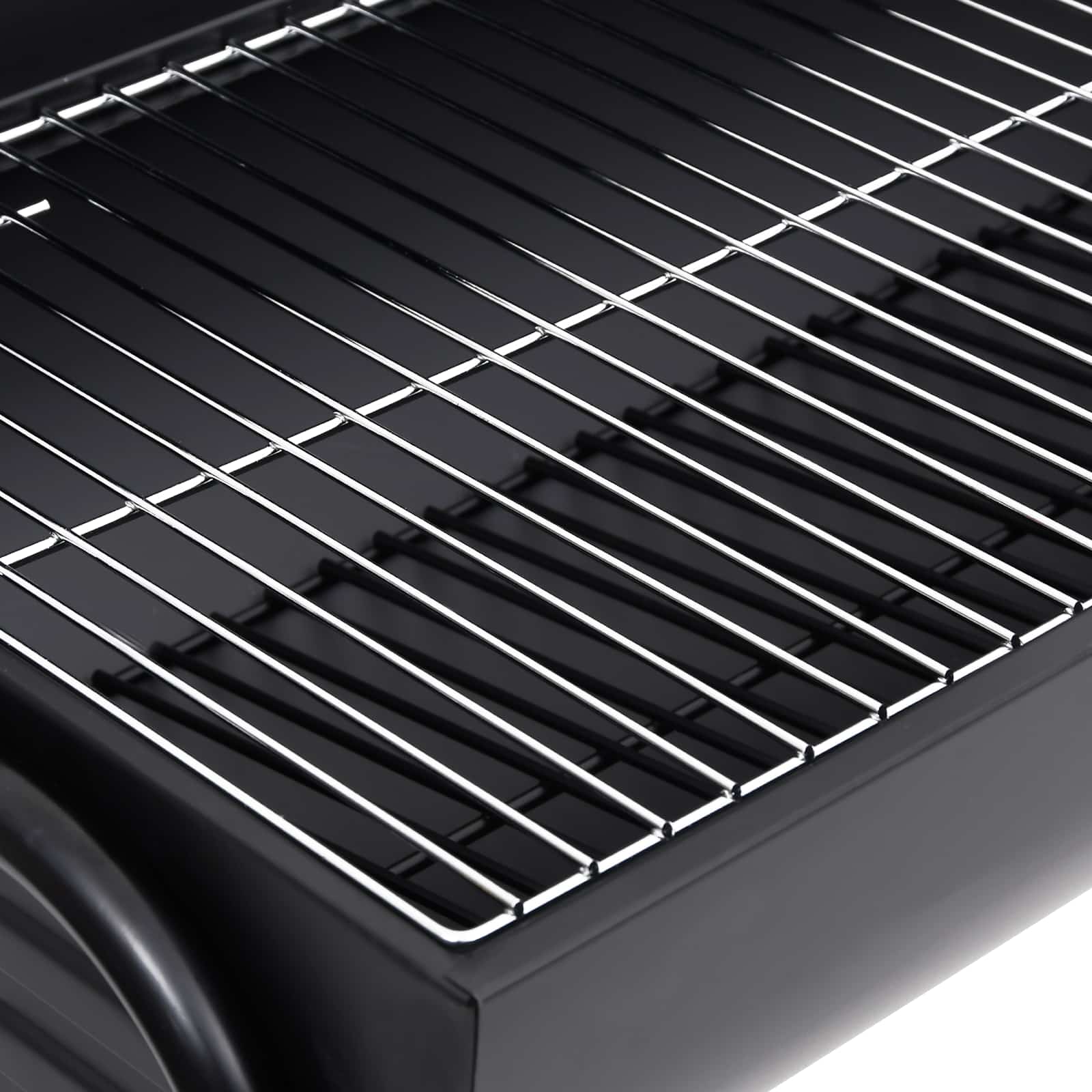 Kültéri grill 3 db 80 x 73 x 90 cm fém fekete