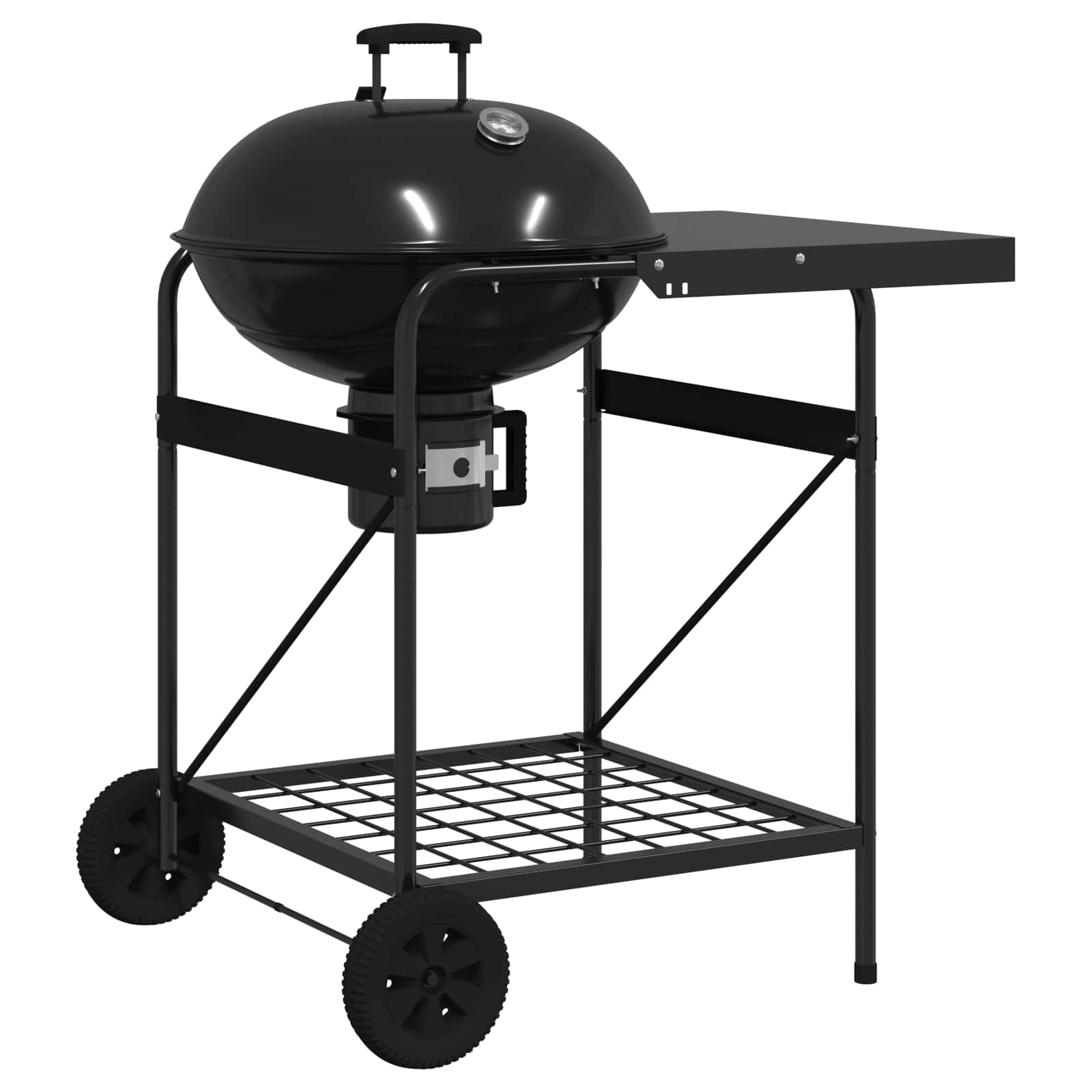 Faszenes grillsütő füstölő csövekkel 91 x 71 x 107 cm acél