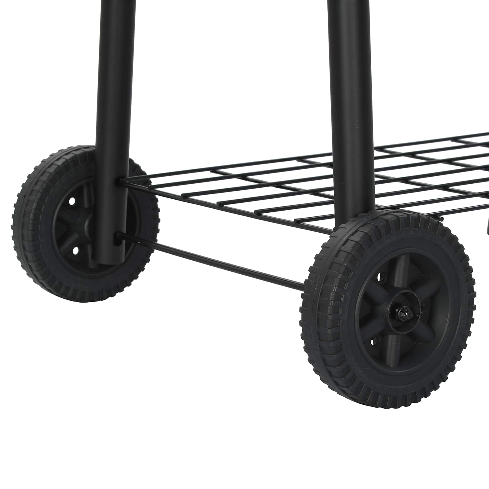 Kültéri grill 103 x 60 x 113 cm acél fekete